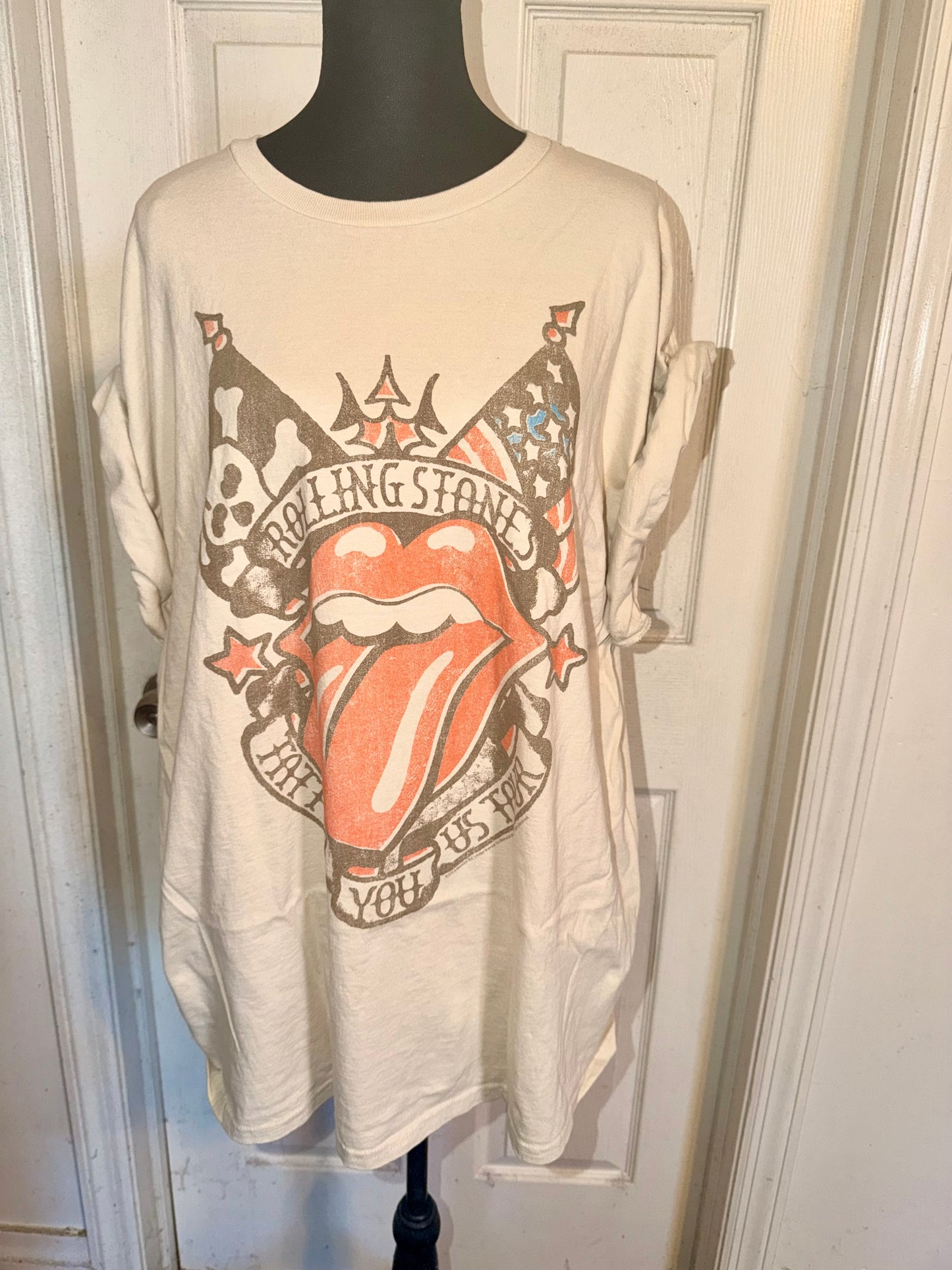 The Rolling Stones Oversized Distressed Tee