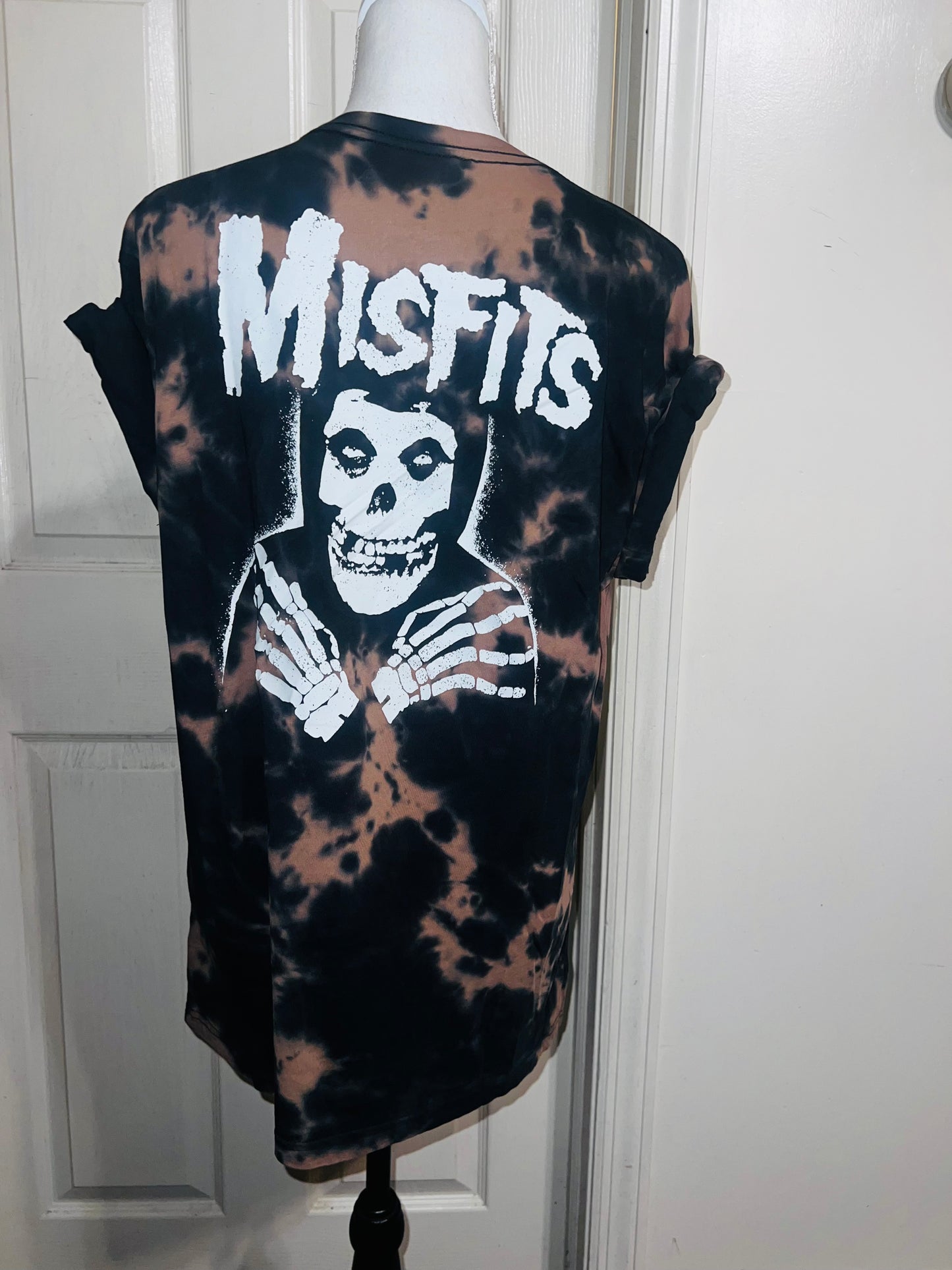 Misfits Double Sided Oversized Distressed Tee