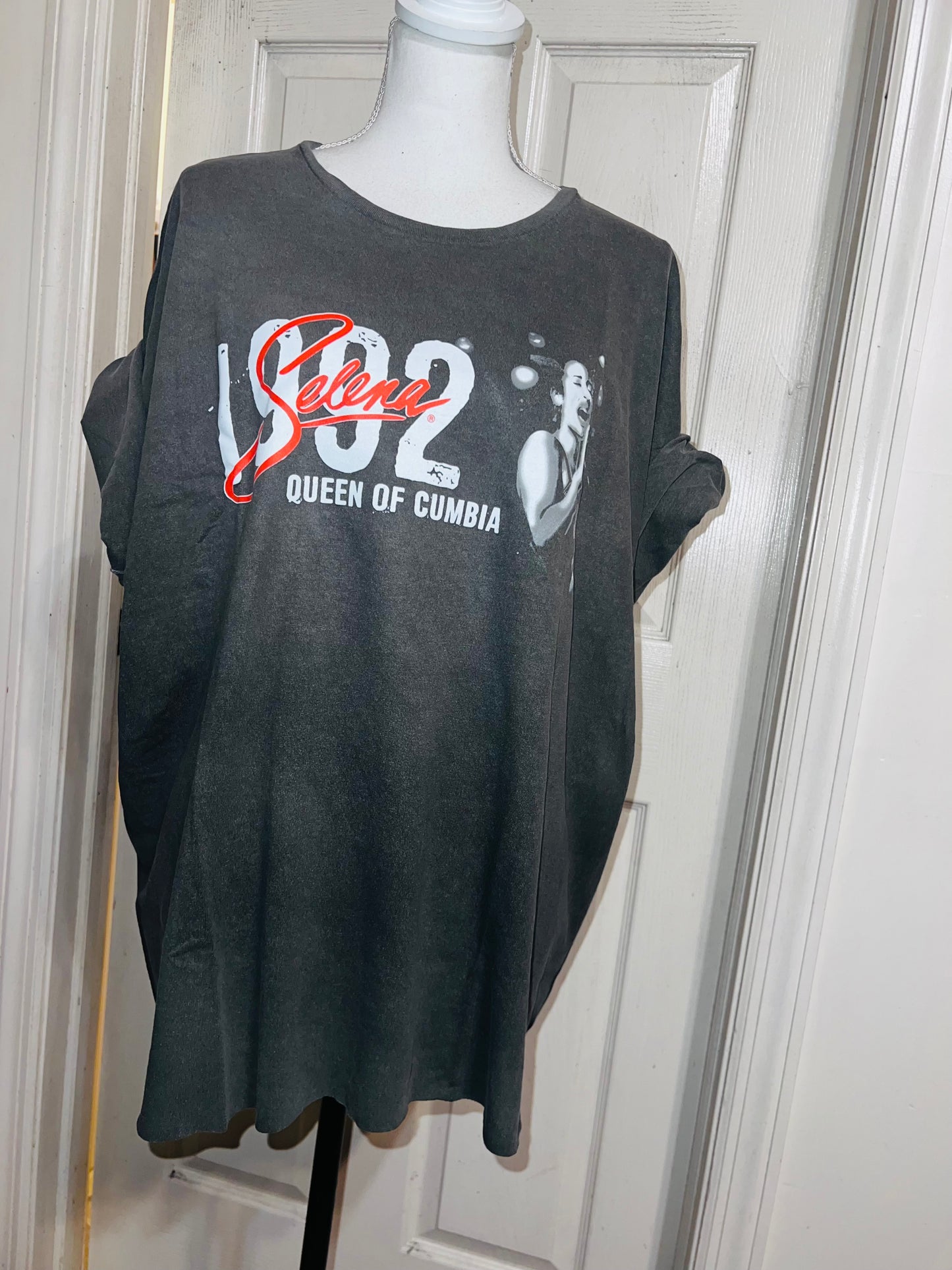 Selena Double Sided Oversized Distressed Tee