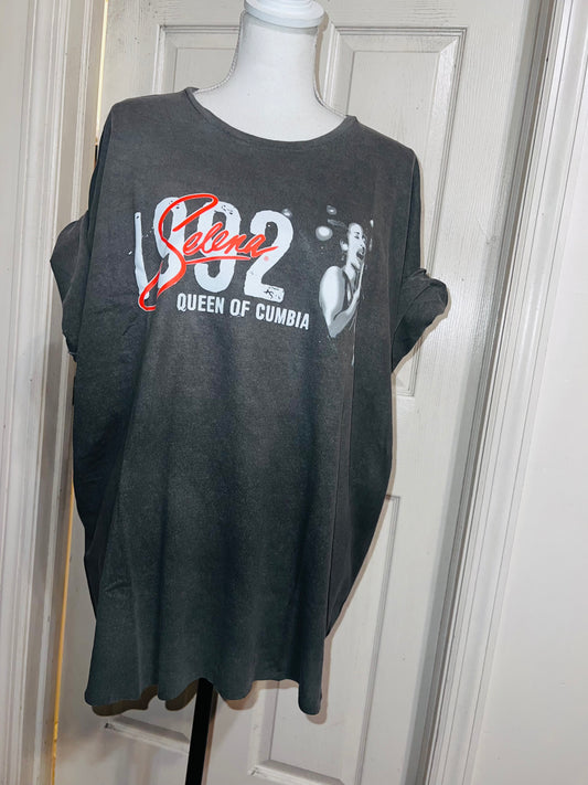 Selena Double Sided Oversized Distressed Tee