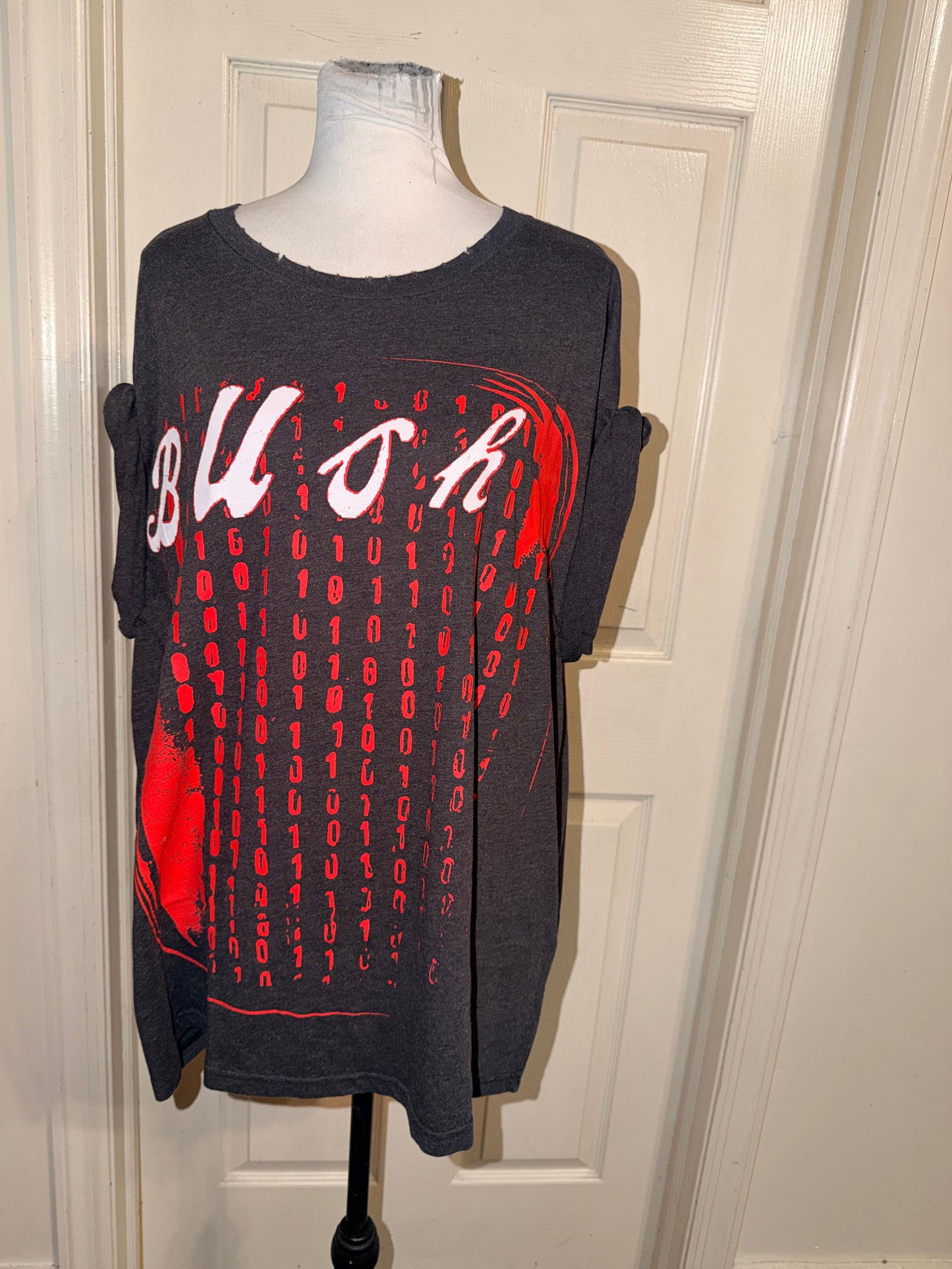 Bush Double Sided Oversized Distressed Tee