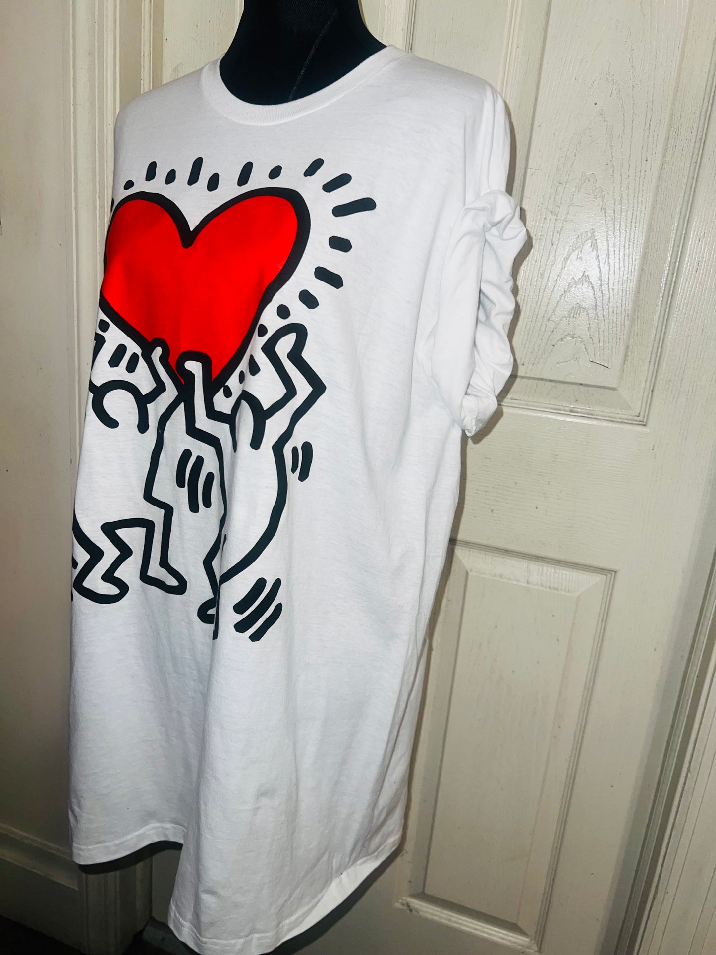 Keith Haring Oversized Distressed Tee