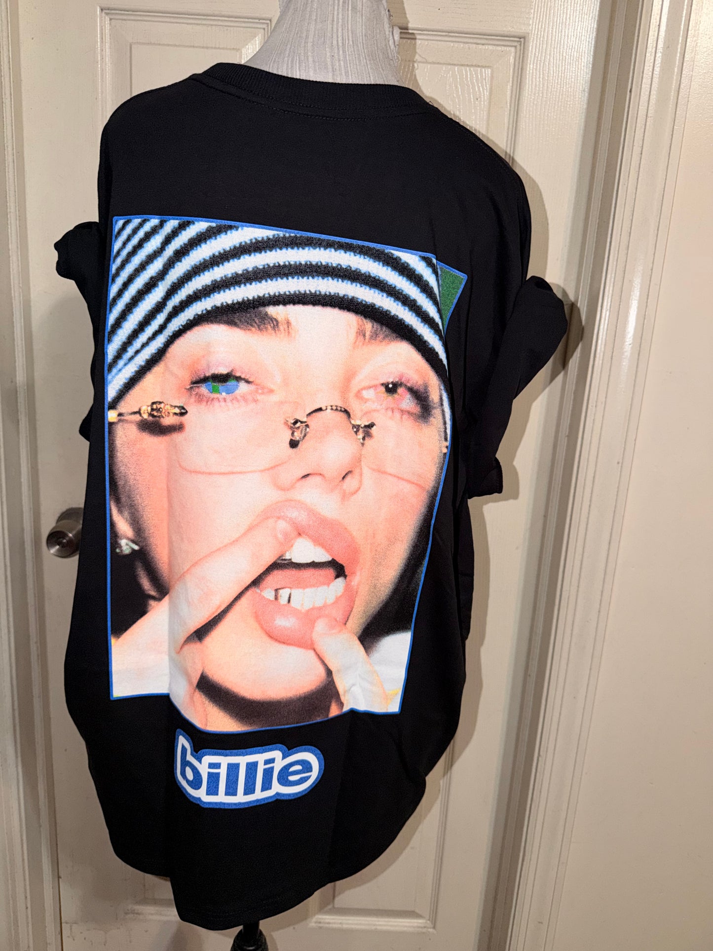 Billie Eilish Double Sided Oversized Distressed Tee