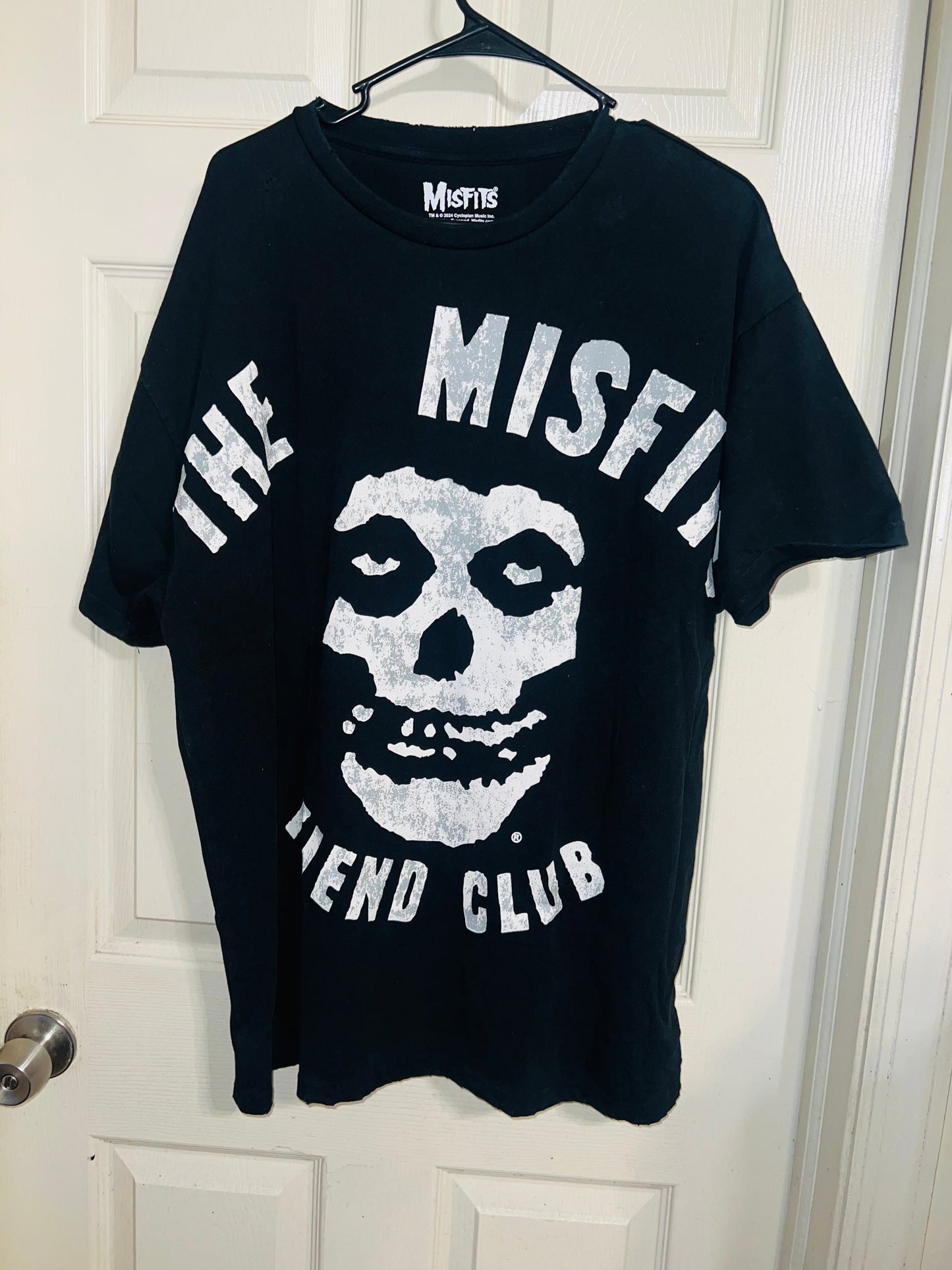 The Misfits Fiend Club Oversized Distressed Tee