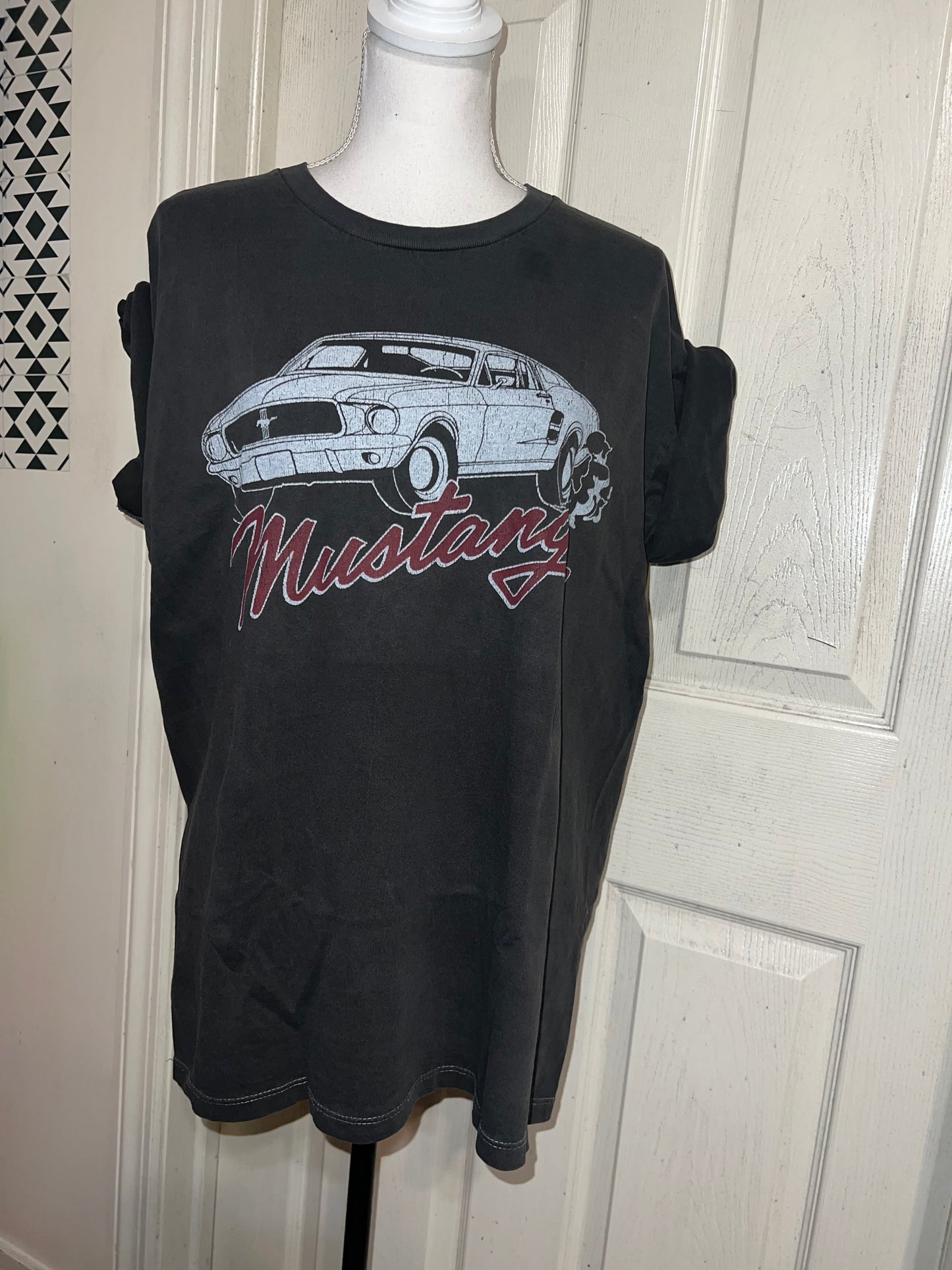 Ford Mustang Oversized Distressed Tee