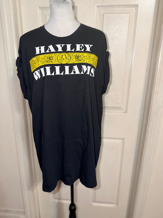 Hayley Williams Double Sided Oversized Distressed Tee