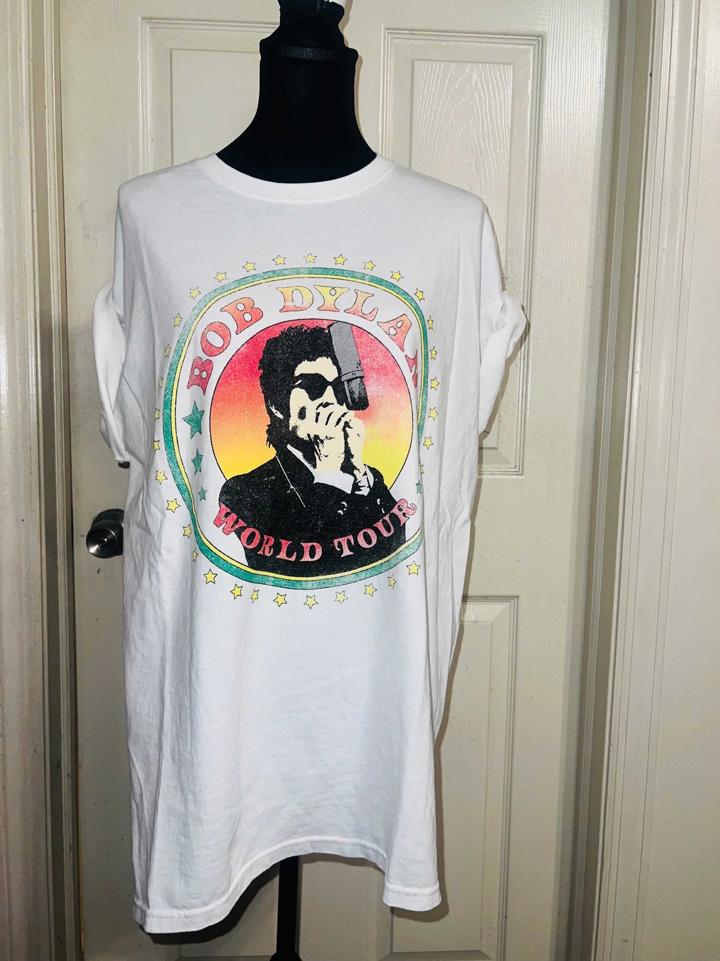 Bob Dylan Double Sided Oversized Distressed Tee