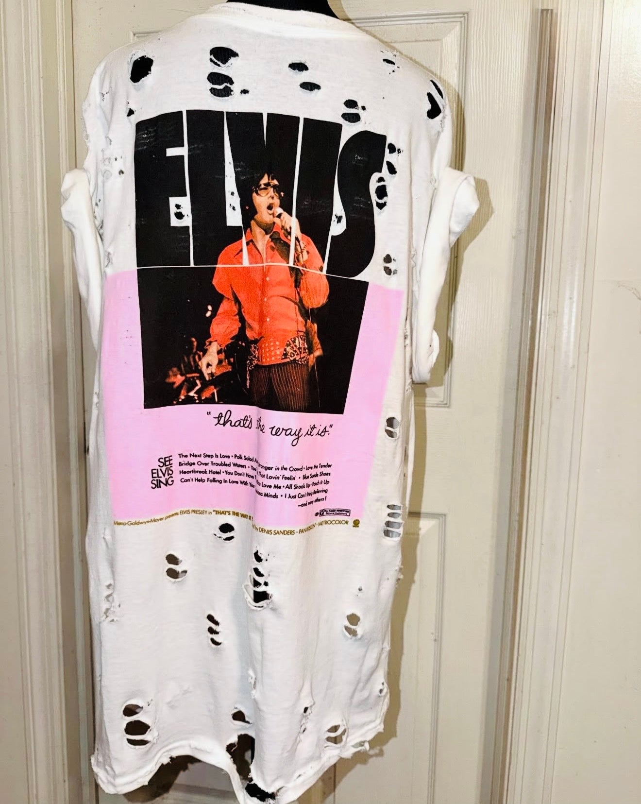 Elvis Double Sided Oversized Distressed Tee
