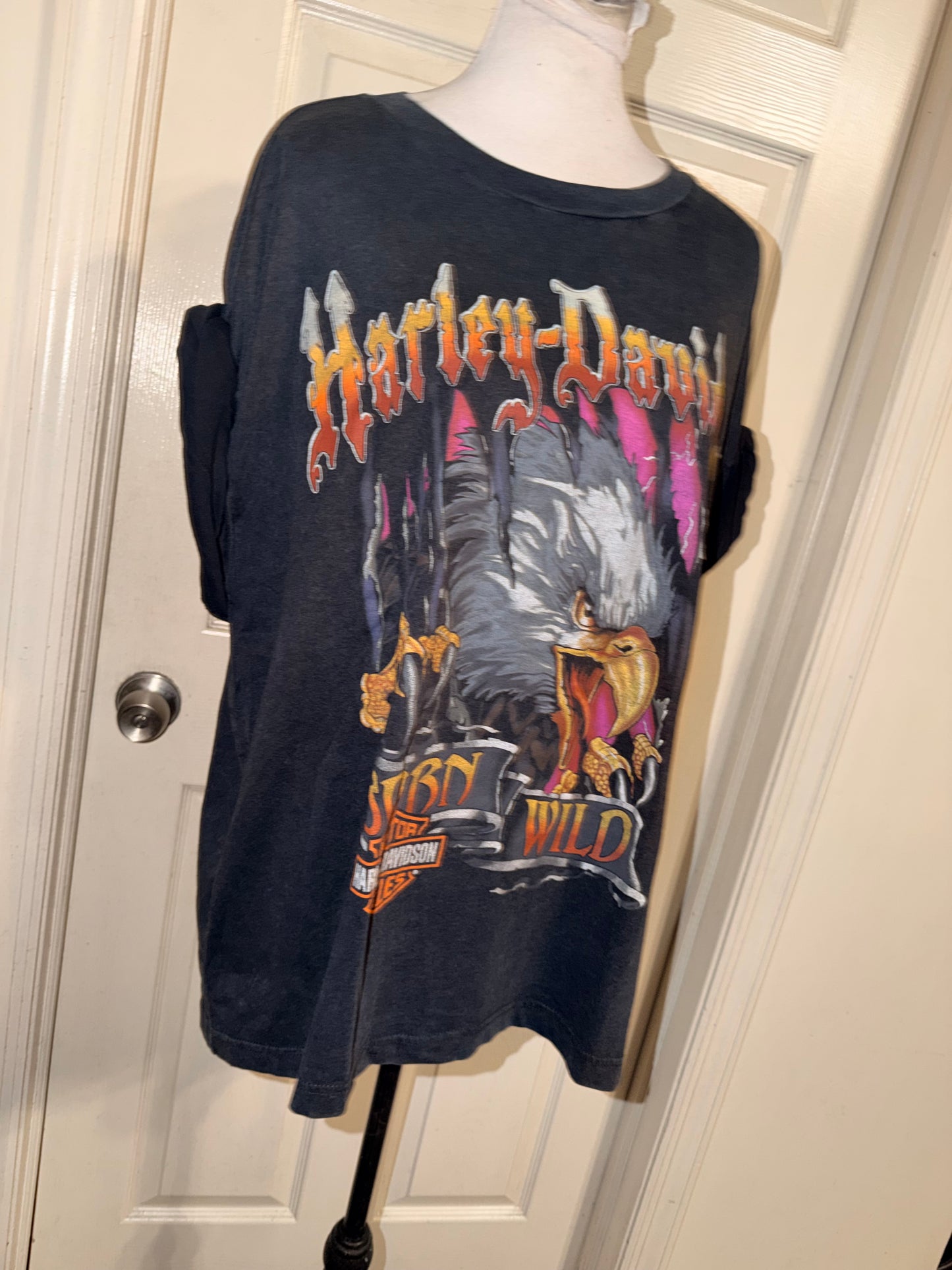 Harley Davidson Oversized Distressed Tee