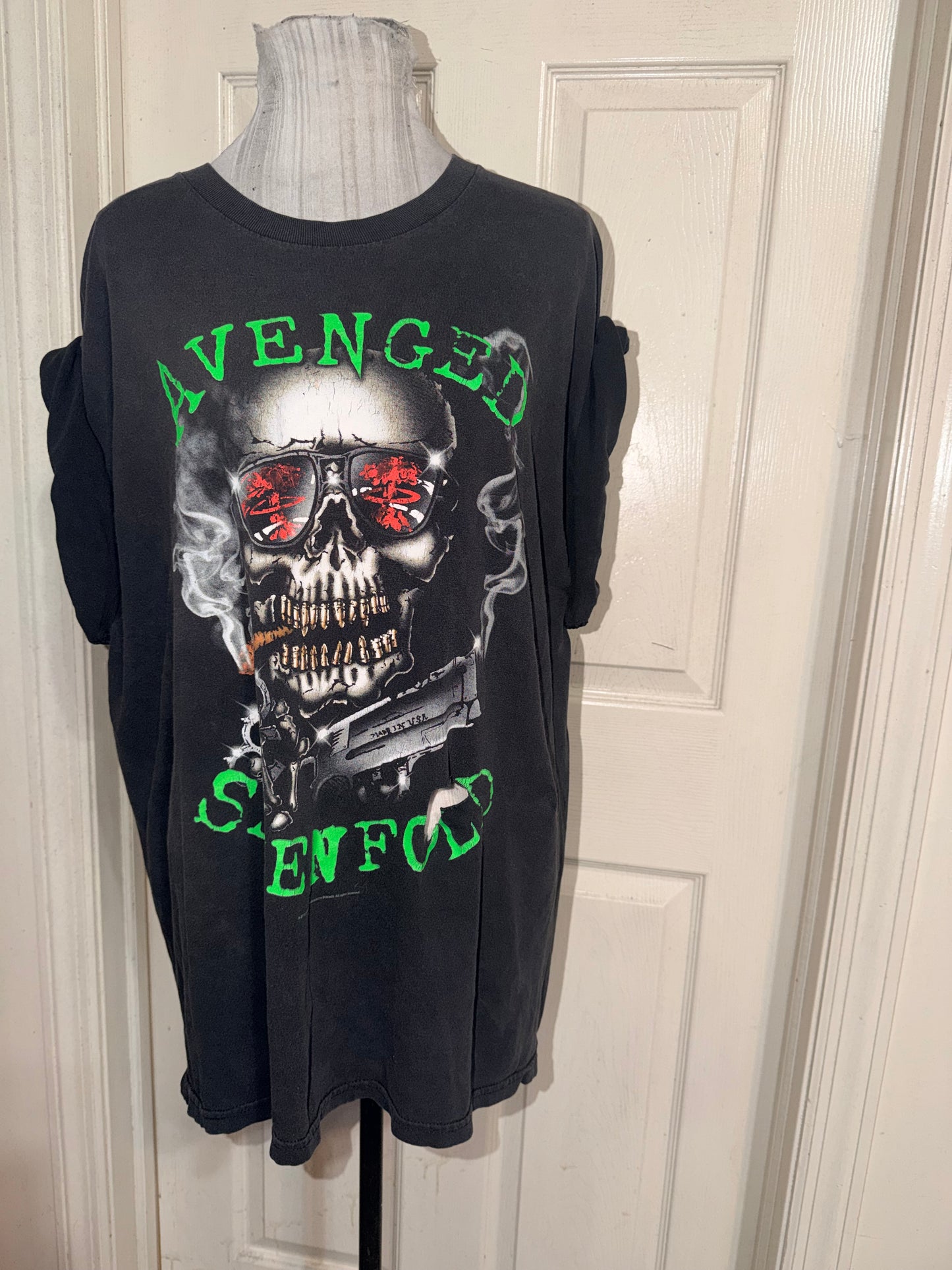 Avenged Sevenfold Vintage Oversized Distressed Tee
