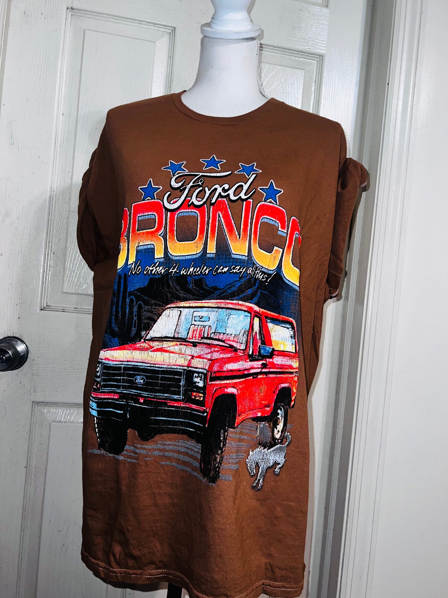 Ford Bronco Double Sided Oversized Distressed Tee