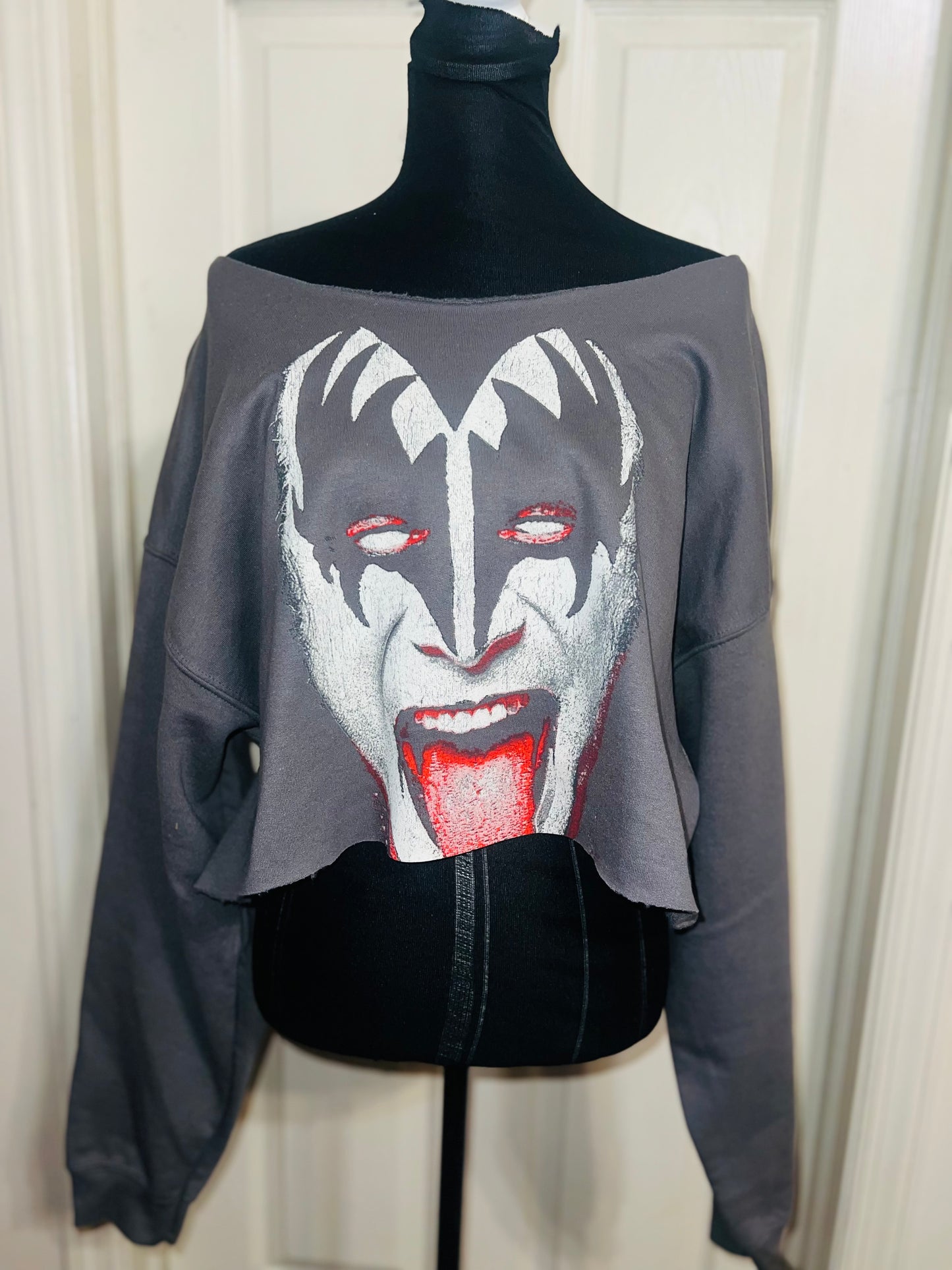 Gene Simmons/Kiss Oversized OFTS Cropped Sweatshirt