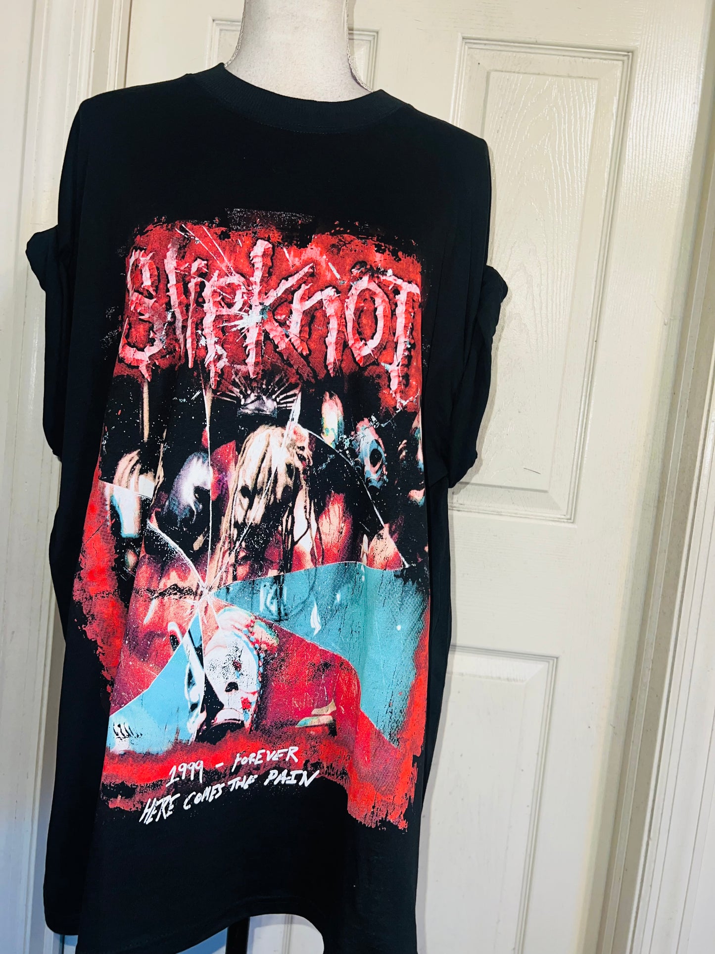 Slipknot Double Sided Oversized Distressed Tee