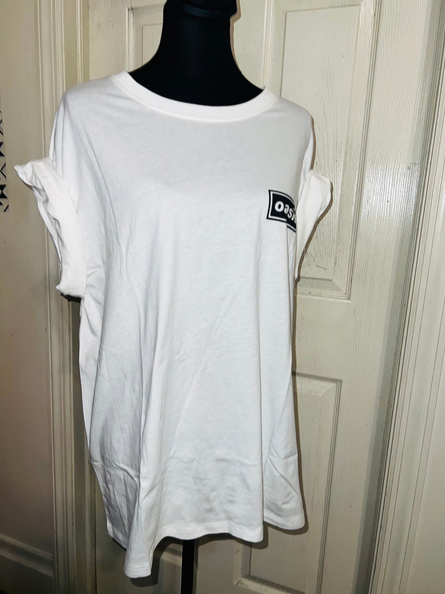 Oasis Double Sided Oversized Distressed Tee