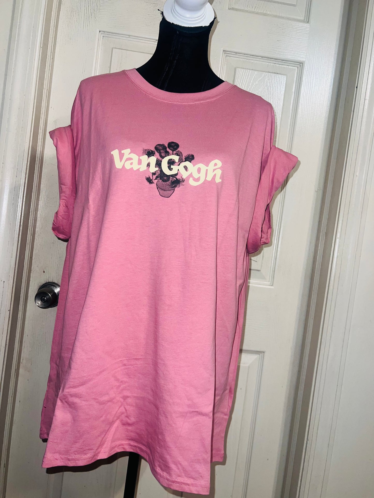 Vincent Van Gogh Double Sided Oversized Distressed Tee