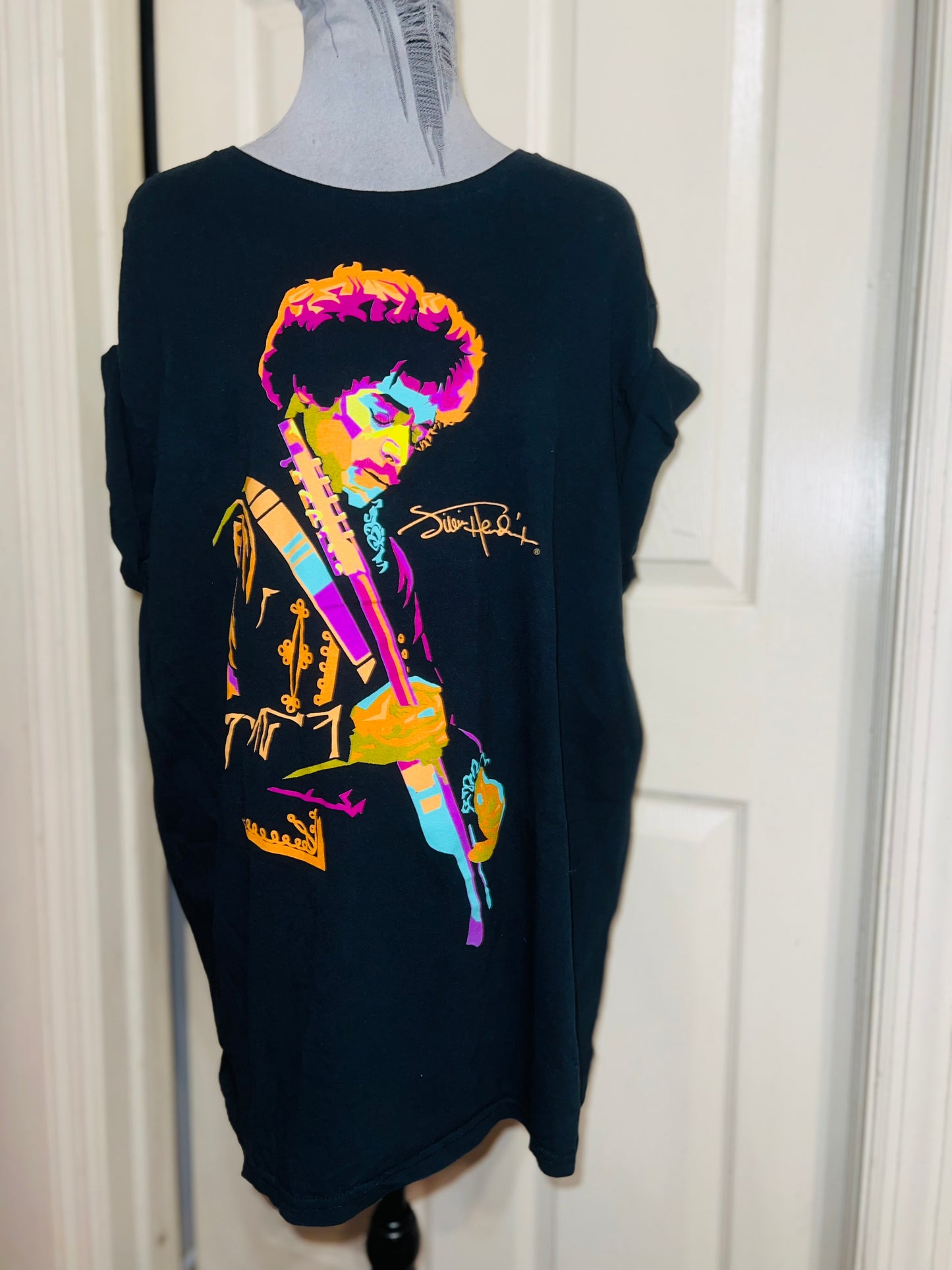 Jimi Hendrix Distressed Oversized Tee