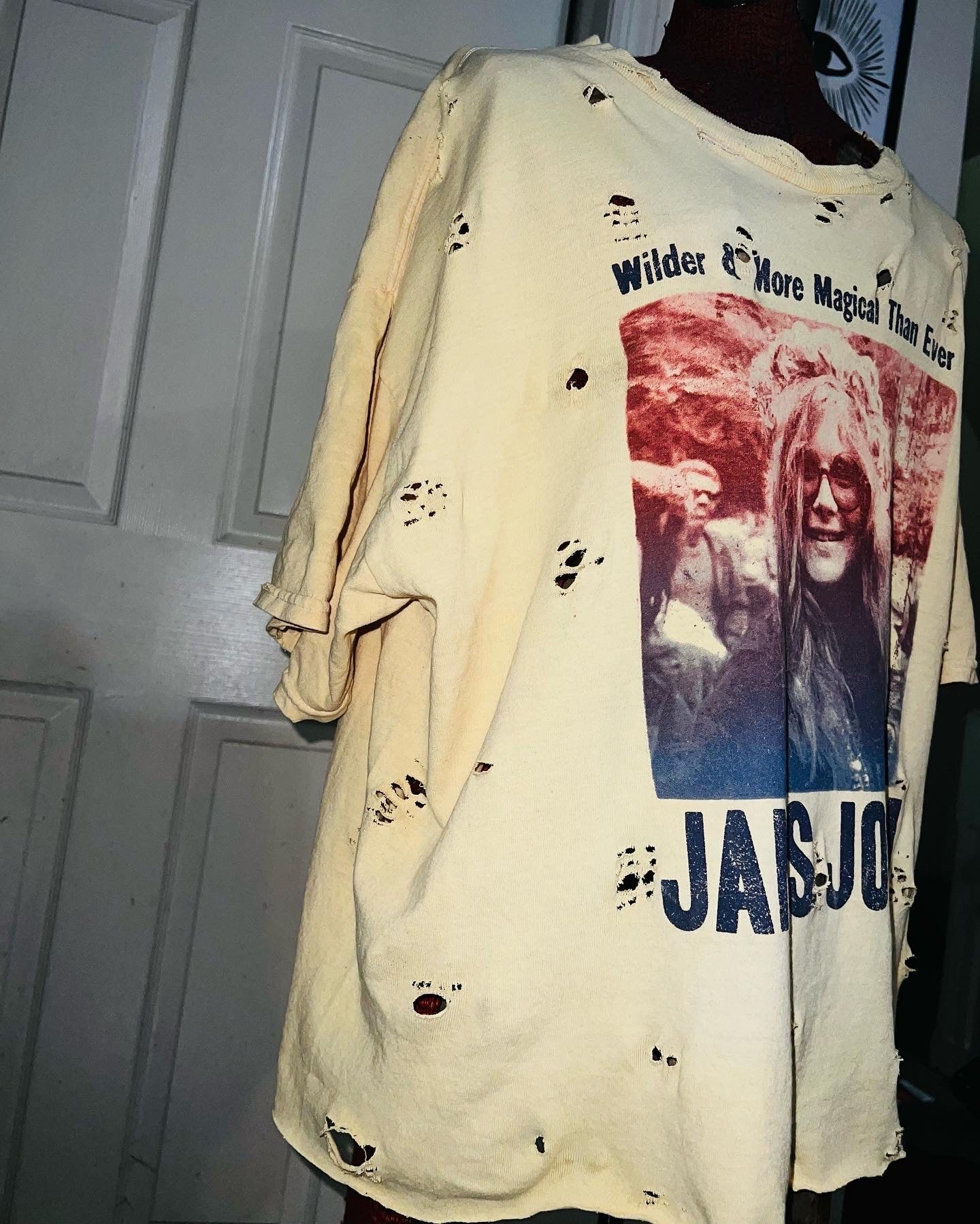 Janis Joplin Oversized Distressed Tee