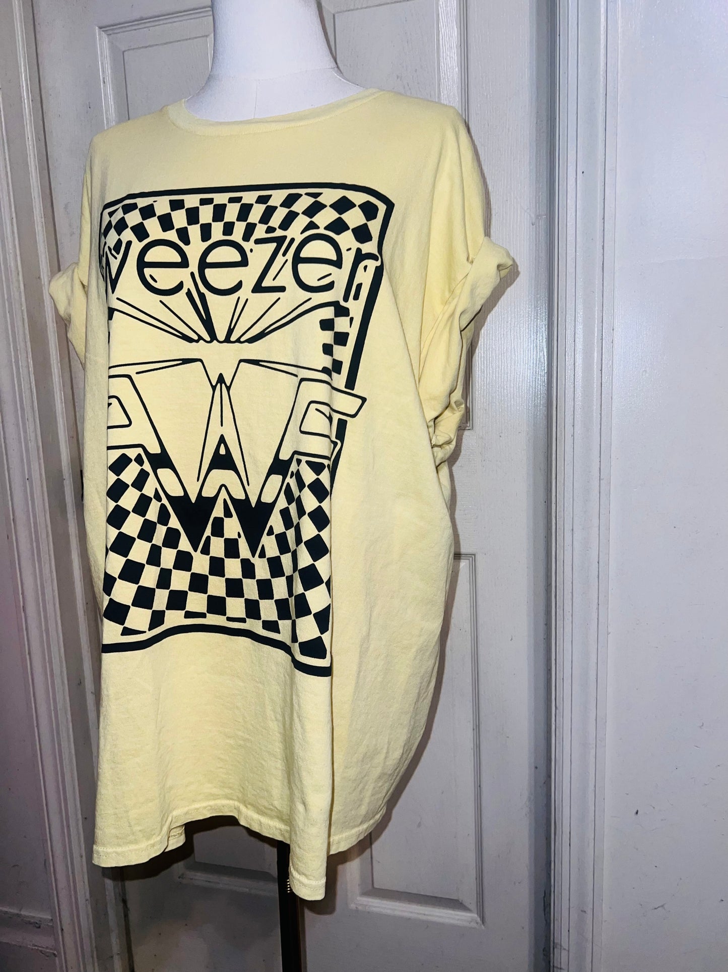 Weezer Oversized Distressed Tee