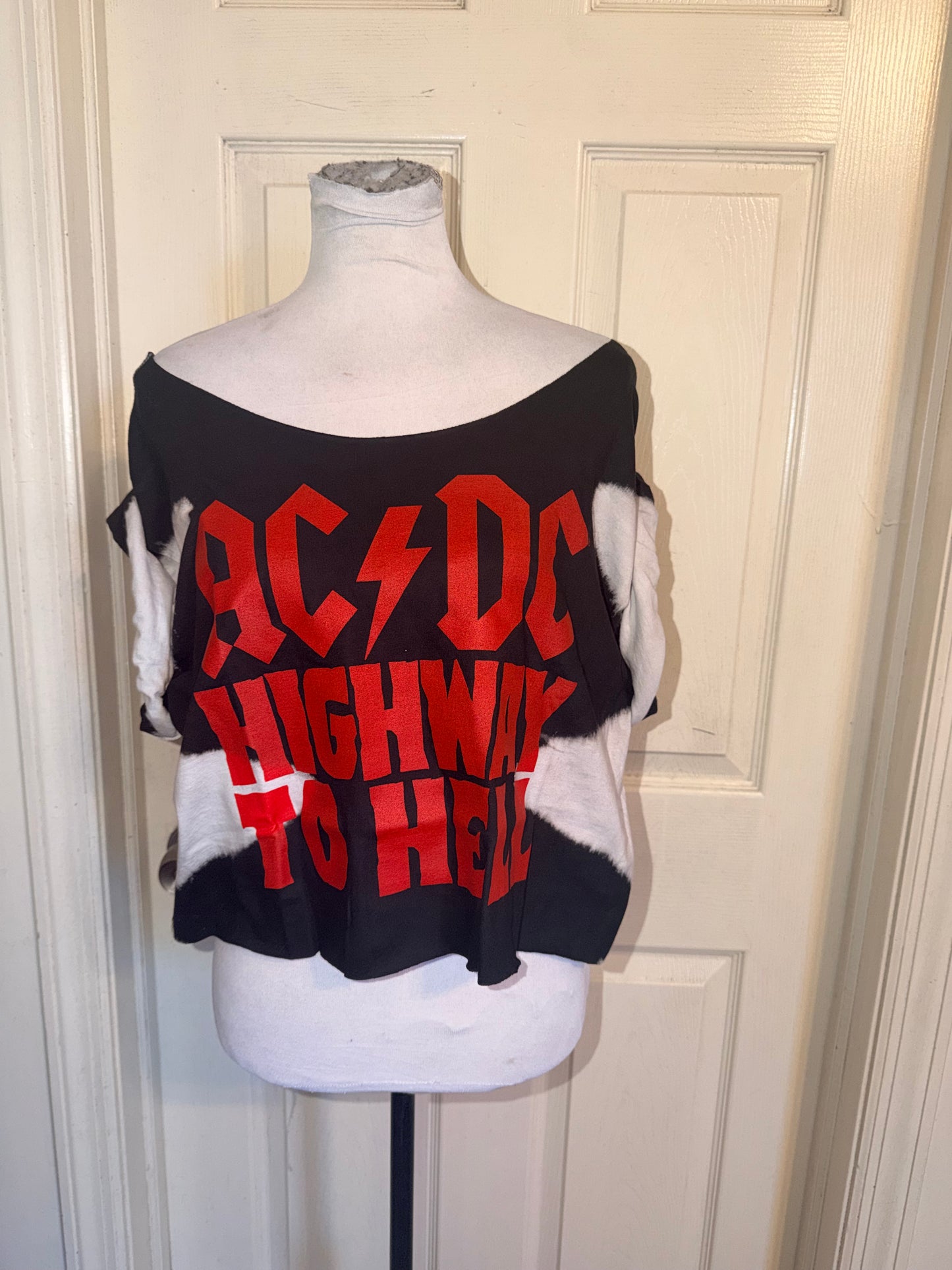 AC/DC Oversized OFTS Distressed Tee