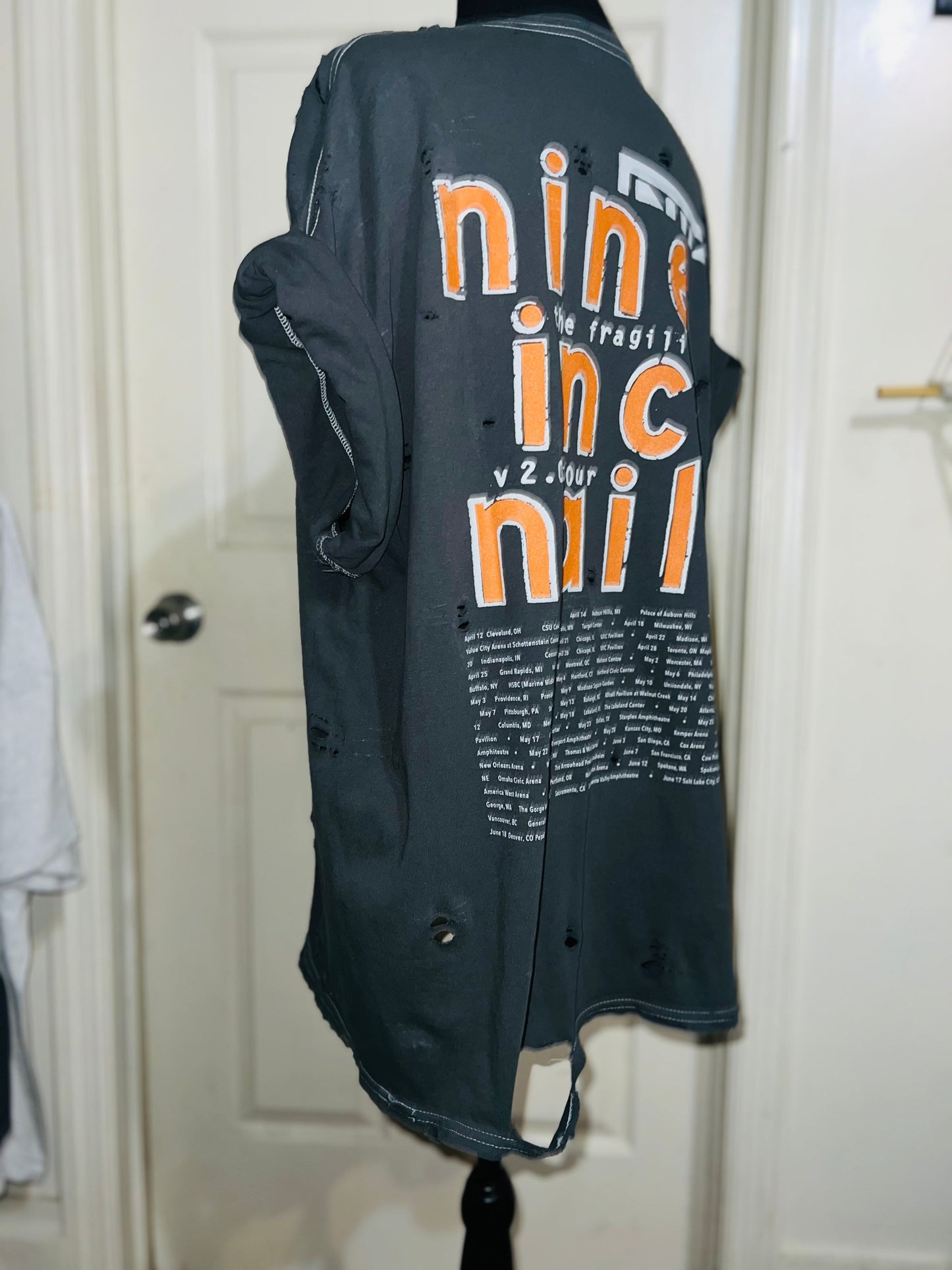 Nine Inch Nails Oversized Distressed Tee