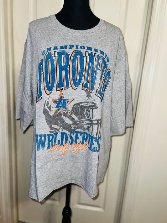 Toronto Sports Graphic Oversized Distressed Tee