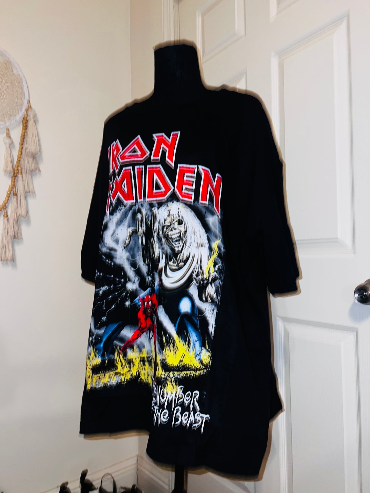 Iron Maiden Oversized Distressed Tee