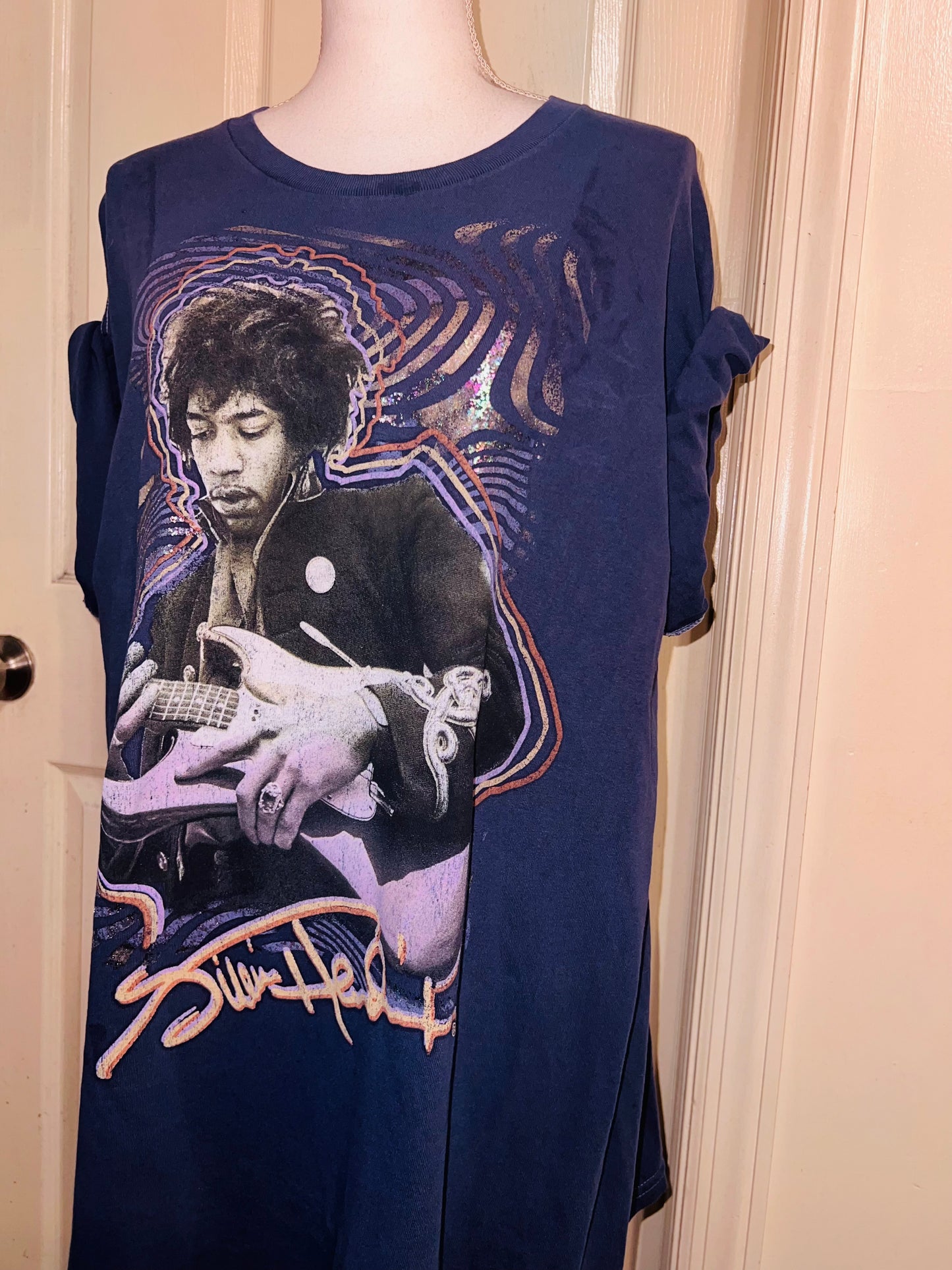 Jimi Hendrix Oversized Distressed Tee