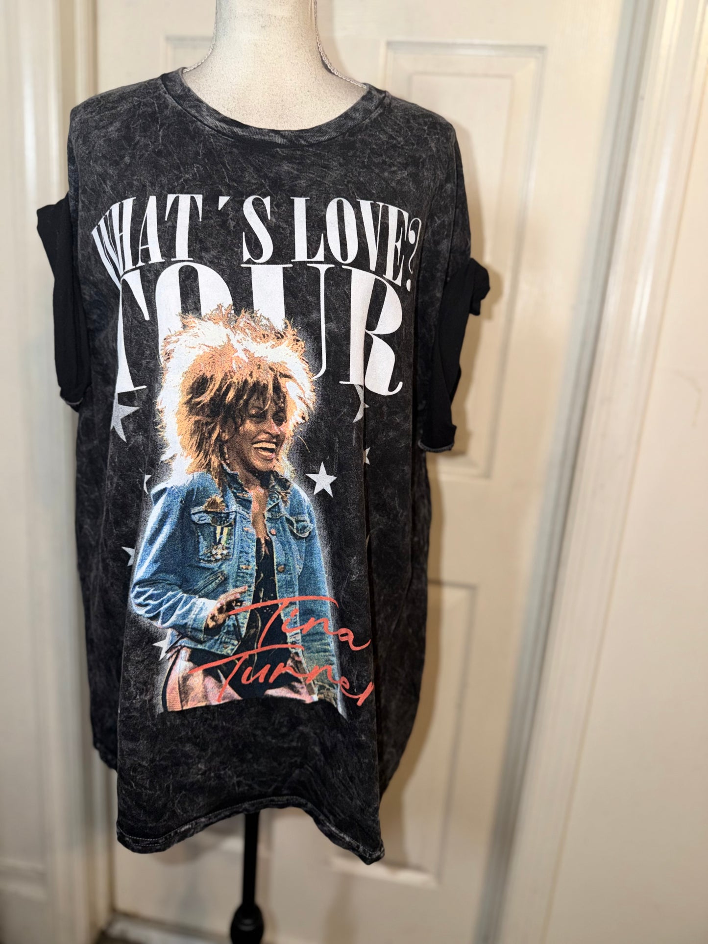 Tina Turner Double Sided Oversized Distressed Tee