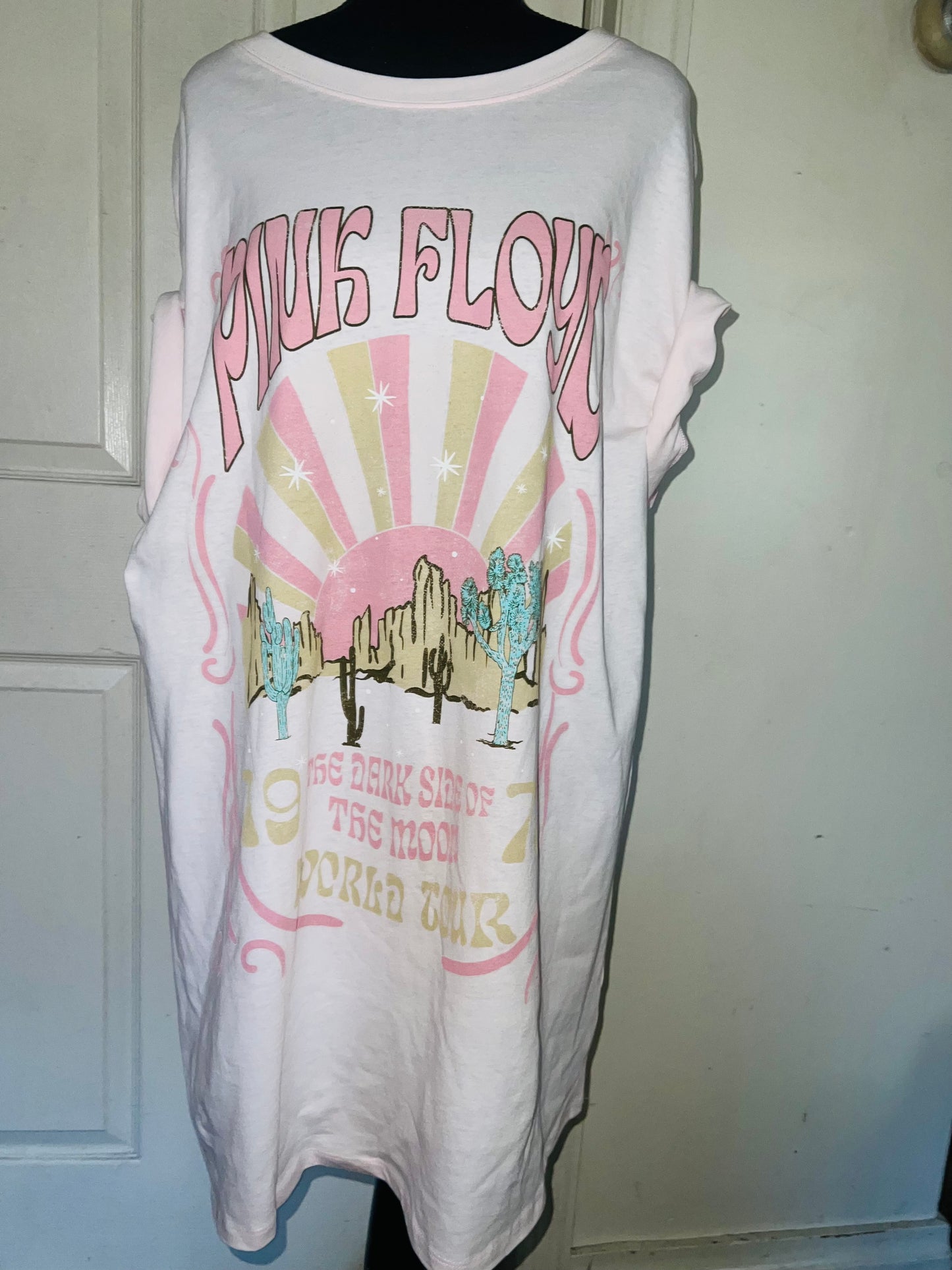 Pink Floyd Oversized Distressed Dress