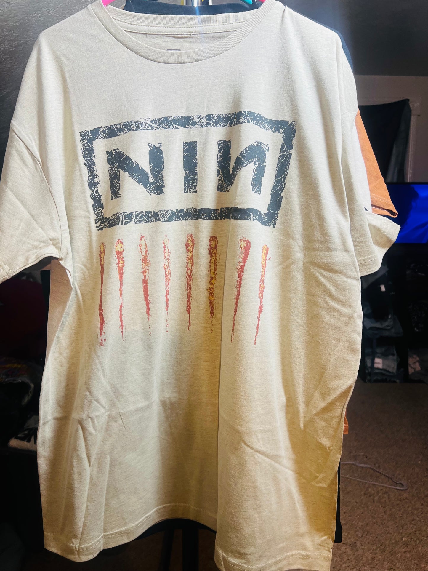 Nine Inch Nails Oversized Distressed Tee