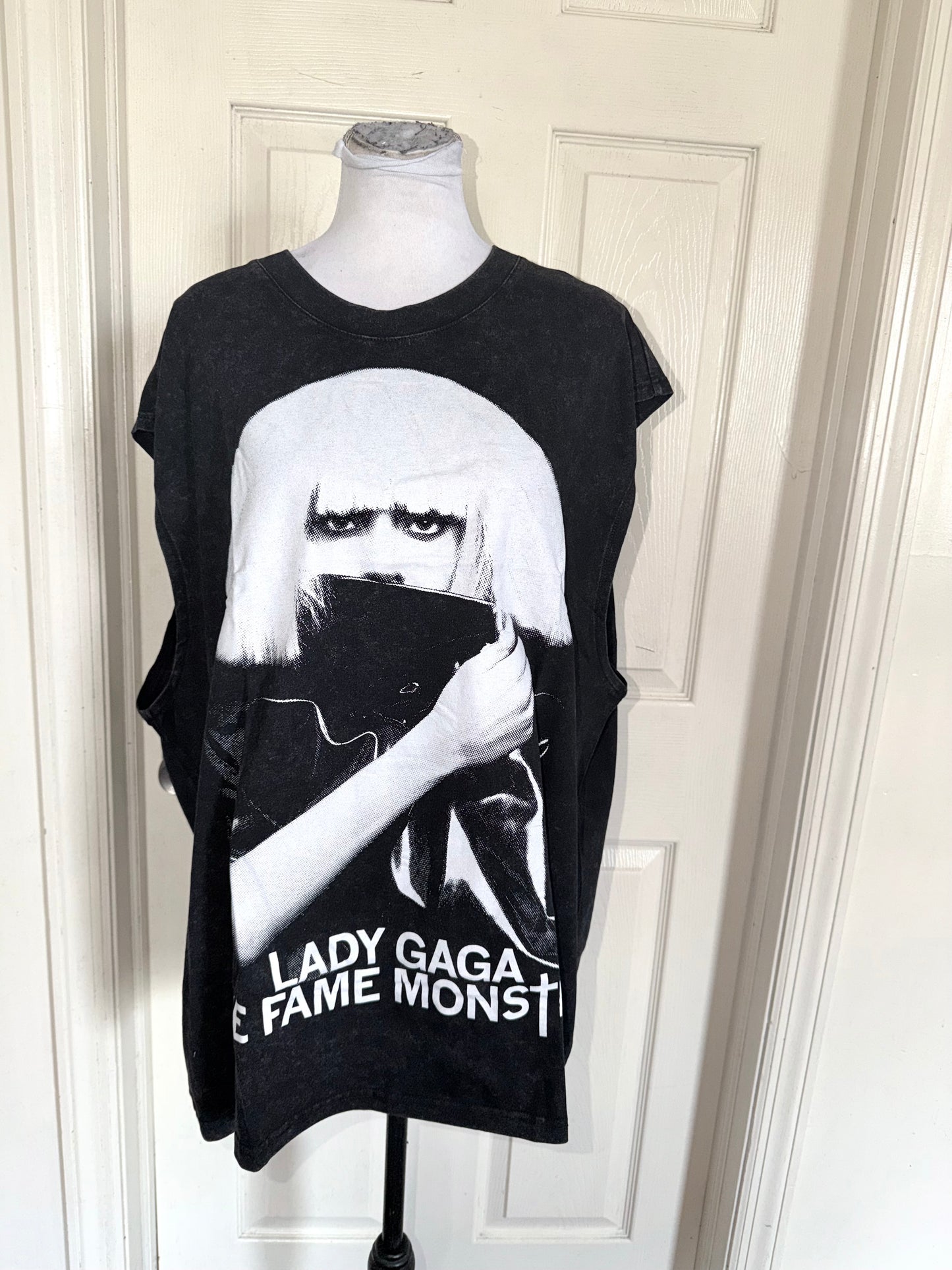 Lady Gaga Oversized Distressed Tank