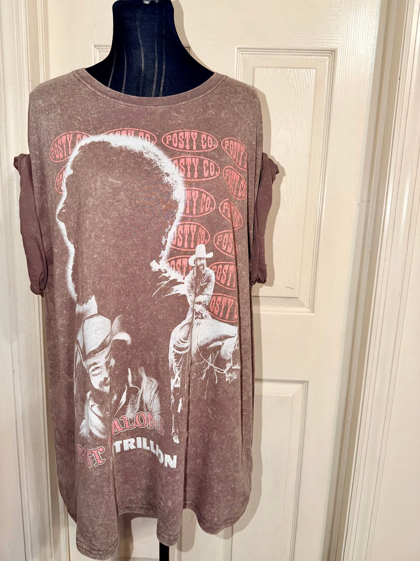 Post Malone Double Sided Oversized Distressed Tee