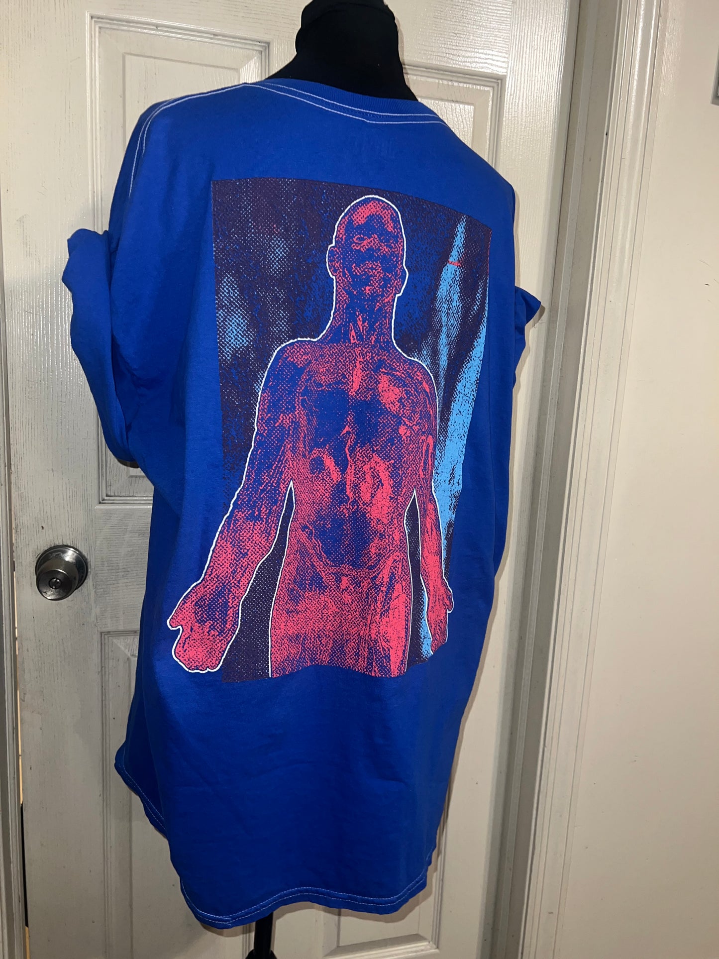 Nirvana Double Sided Oversized Distressed Tee
