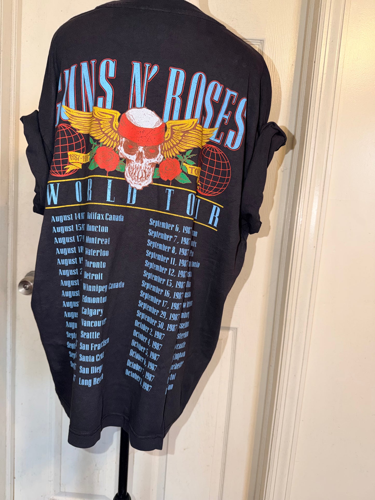 Guns N’ Roses Double Sided Oversized Distressed Tee