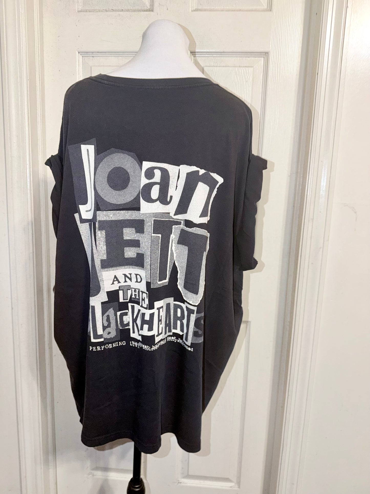 Joan Jett and the Blackhearts Double Sided Oversized Distressed Tee