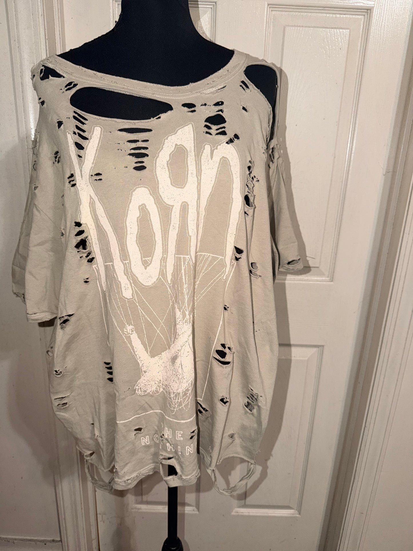 Korn Oversized Distressed Tee