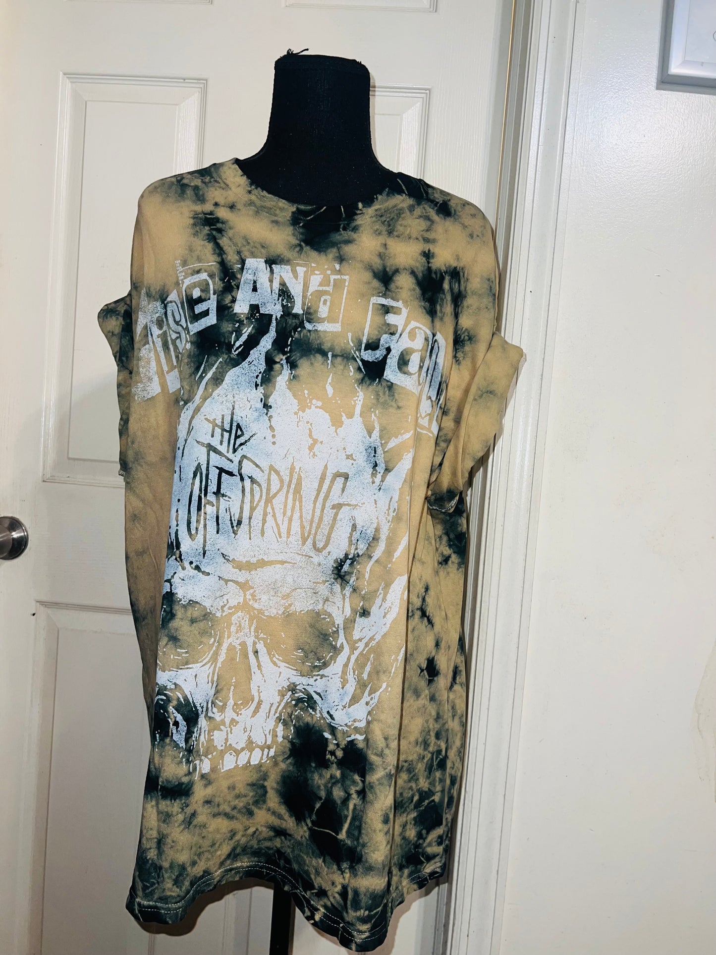 The Offspring Tie Dye Distressed Oversized Tee