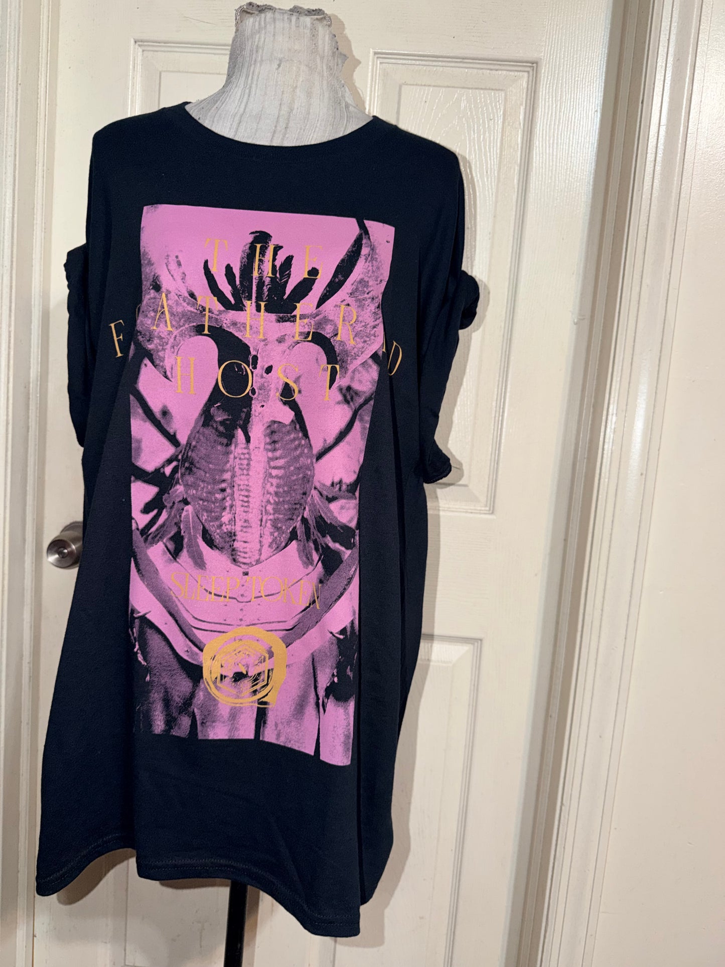 Sleep Token Double Sided Oversized Distressed Tee