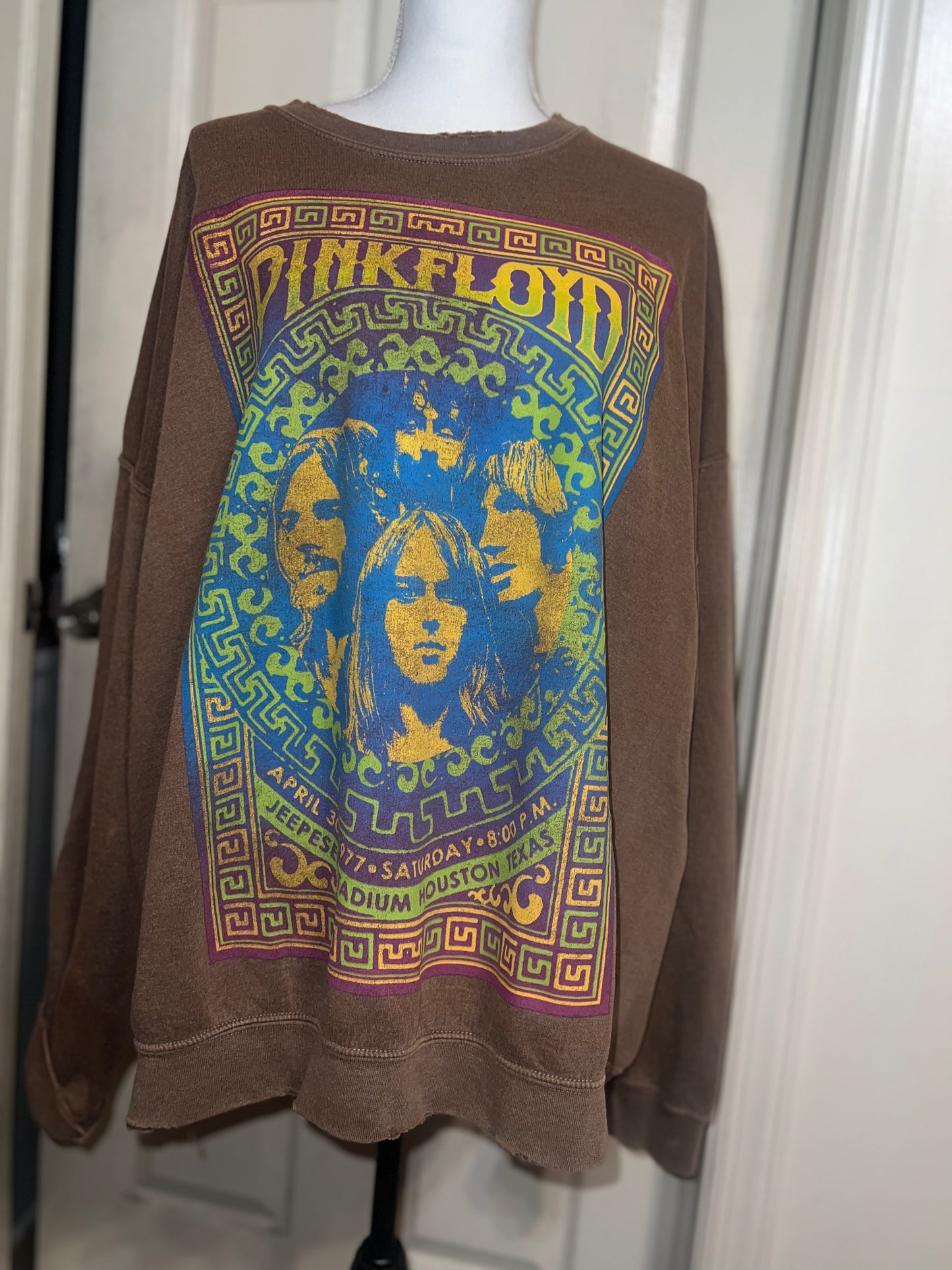 Pink Floyd Oversized Distressed Sweatshirt