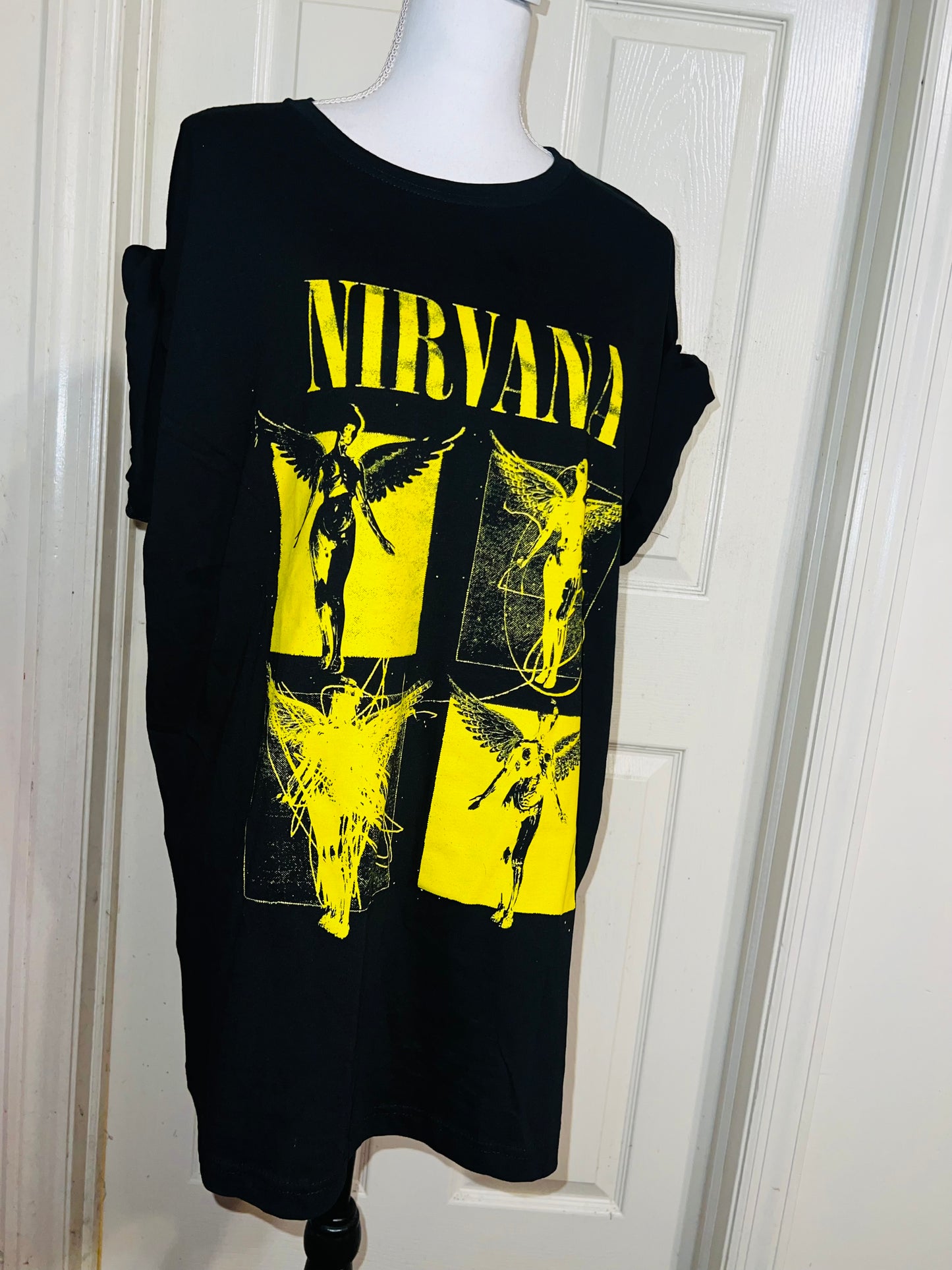 Nirvana “In Utero” Oversized Distressed Tee