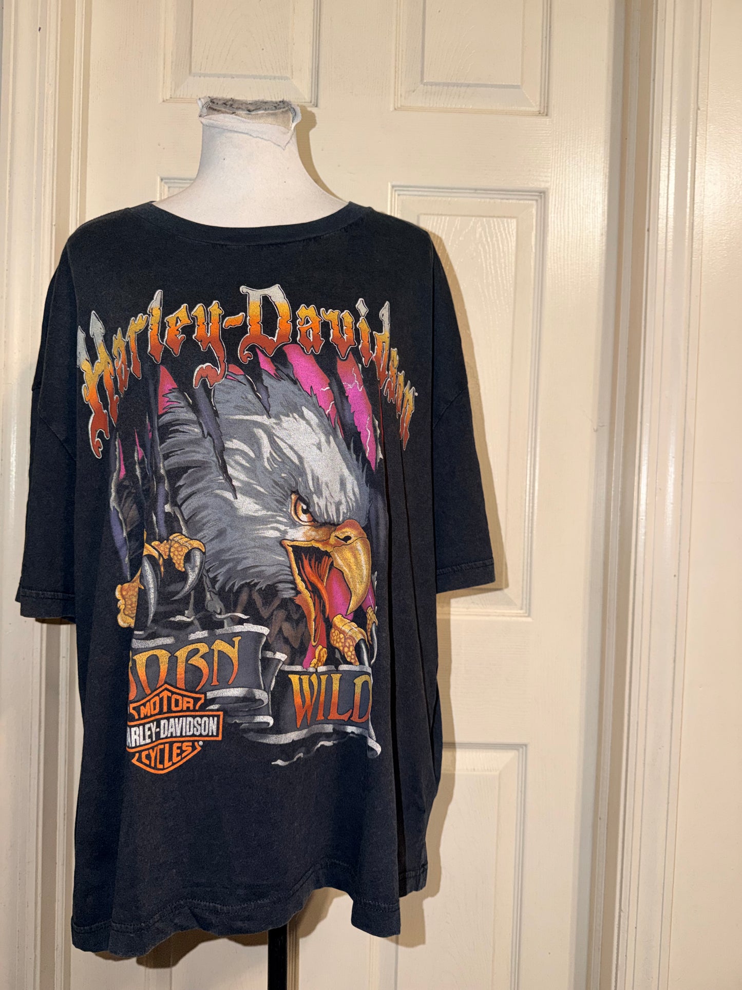 Harley Davidson Oversized Distressed Tee