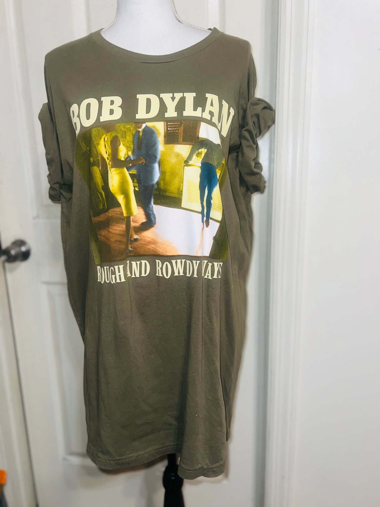 Bob Dylan Double Sided Vintage Oversized Distressed Tee