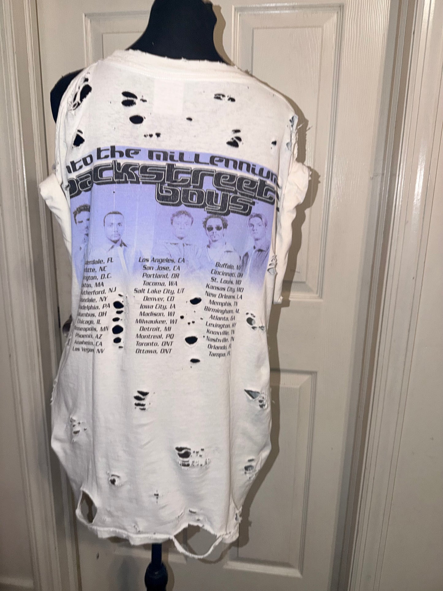 Backstreet Boys Vintage Double Sided Distressed Tee (as is)