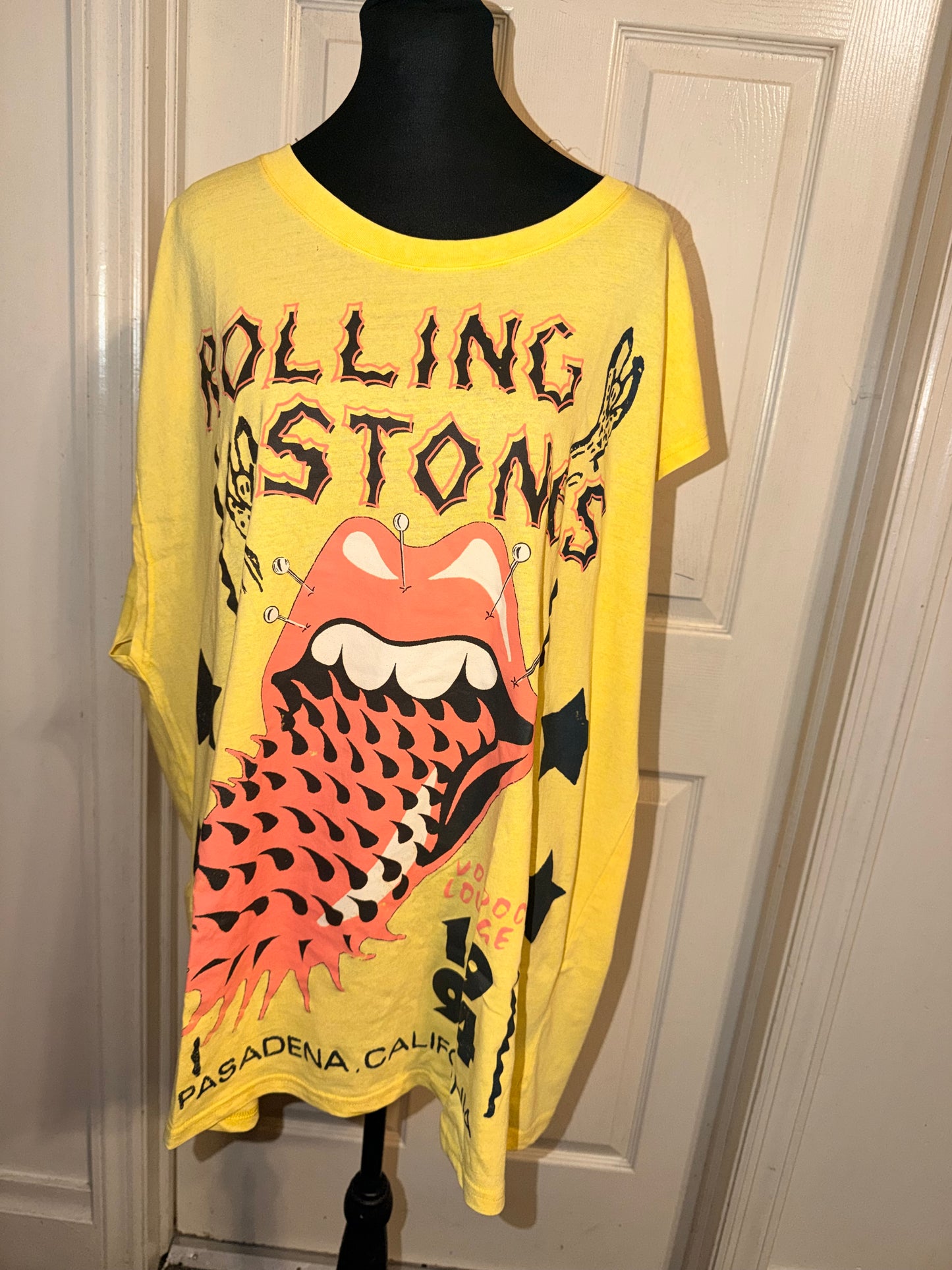 The Rolling Stones Oversized Distressed Tank
