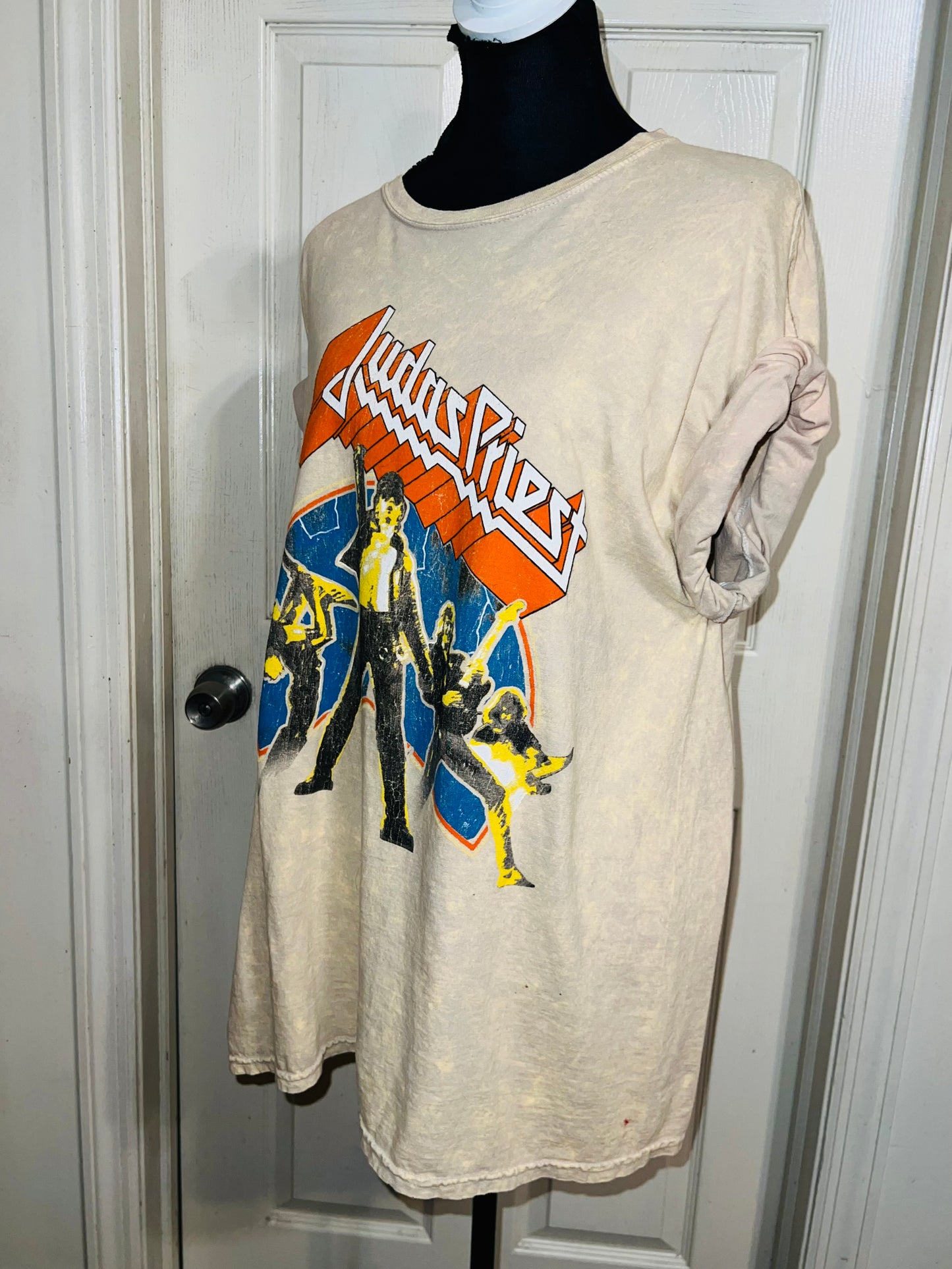 Judas Priest Oversized Distressed Tee