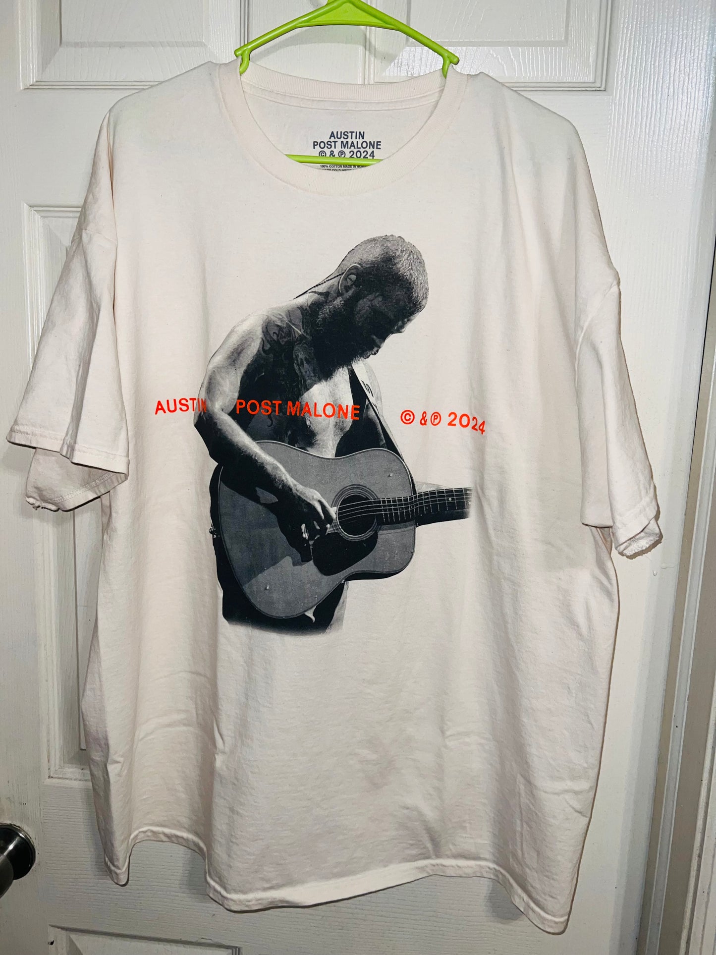 Post Malone Oversized Distressed Tee