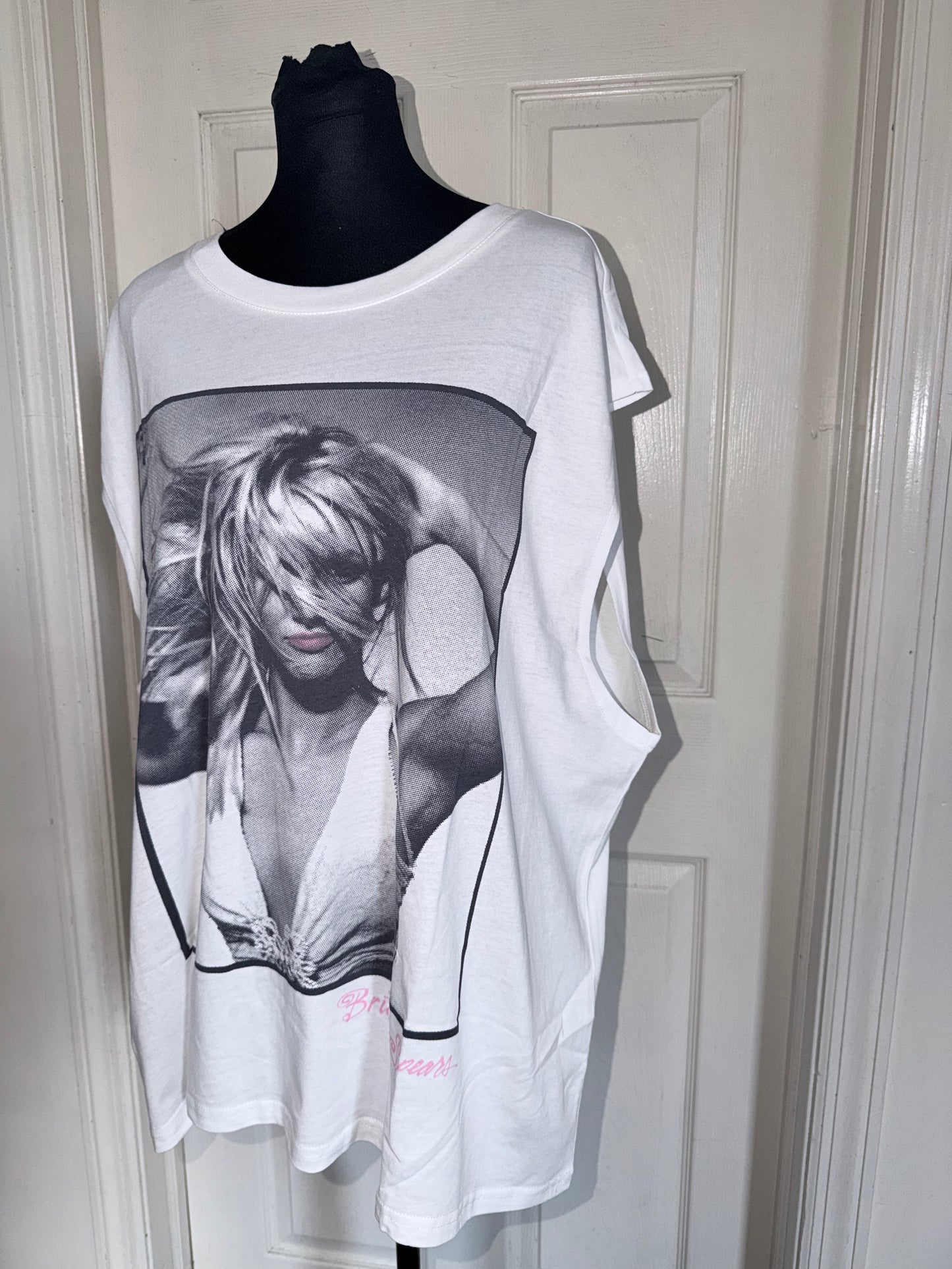 Britney Spears Oversized Distressed Tank