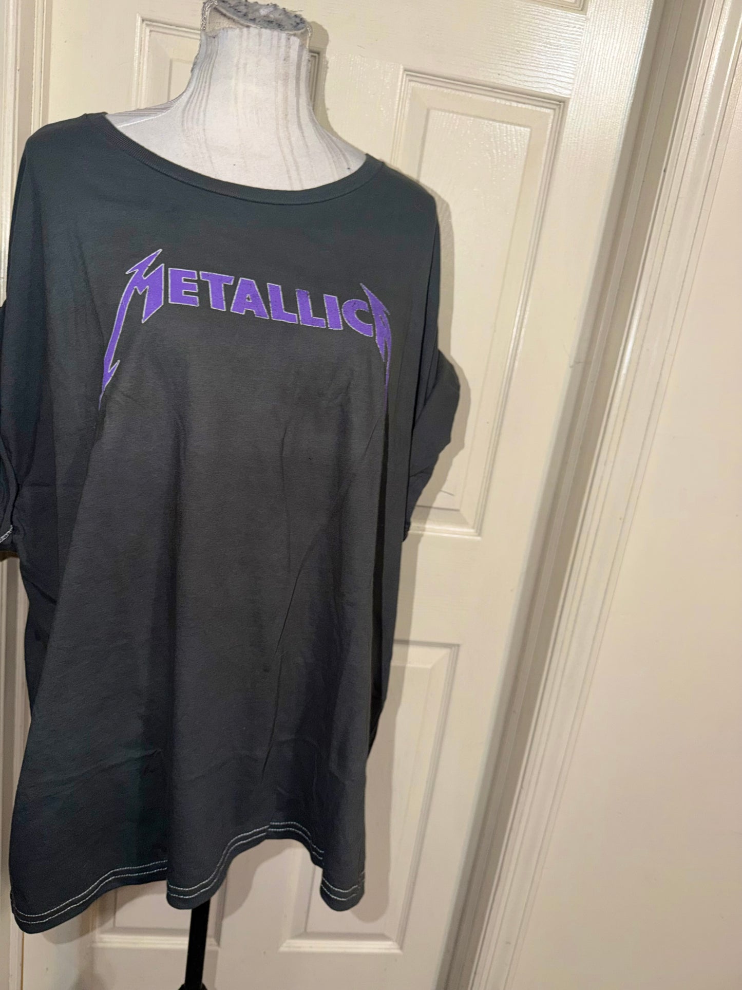 Metallica Double Sided Oversized Distressed Tee