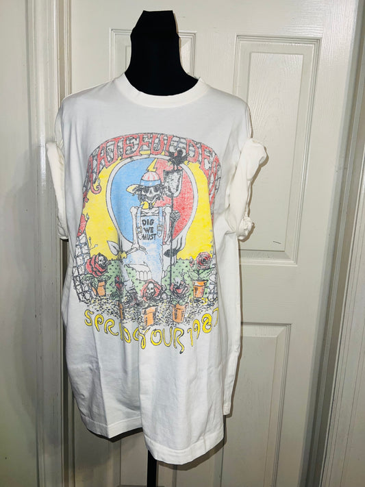 Grateful Dead Oversized Distressed Tee