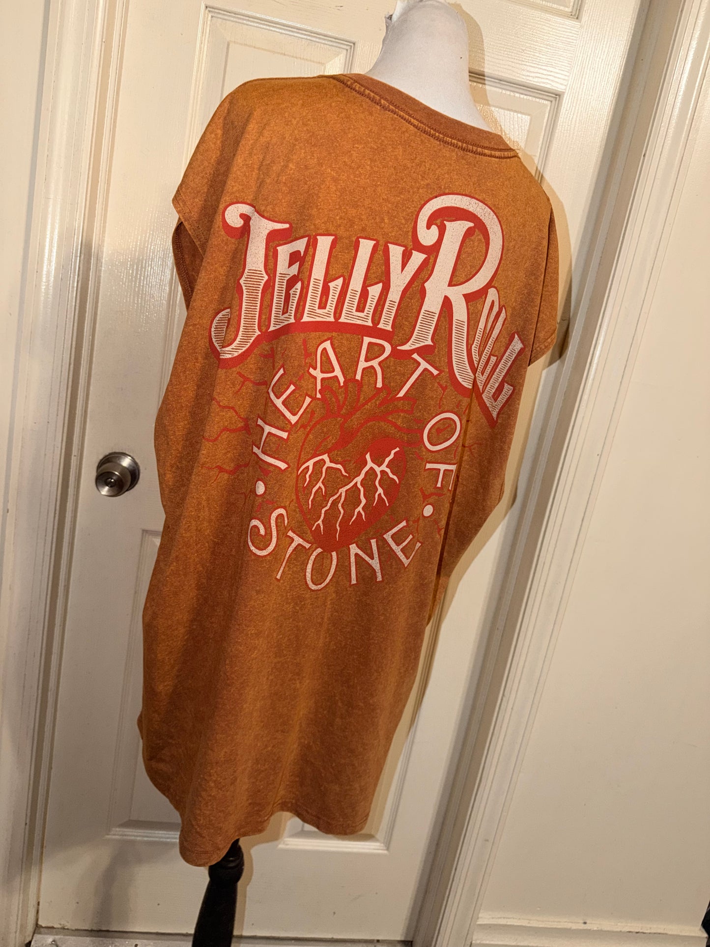 Jelly Roll Double Sided Oversized Distressed Tank